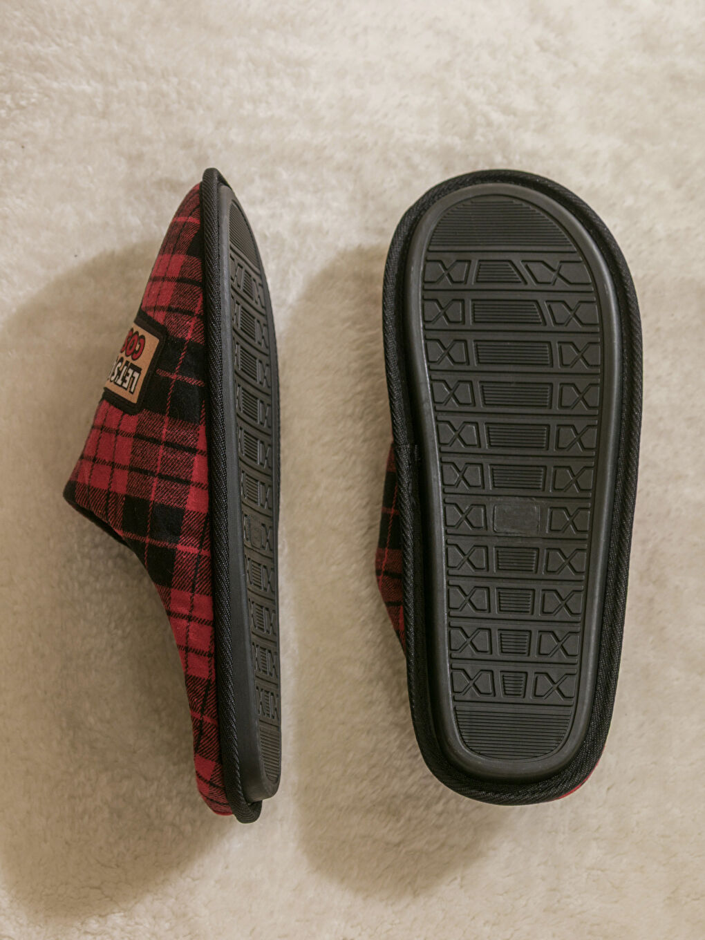 Man RED Home Slippers-3