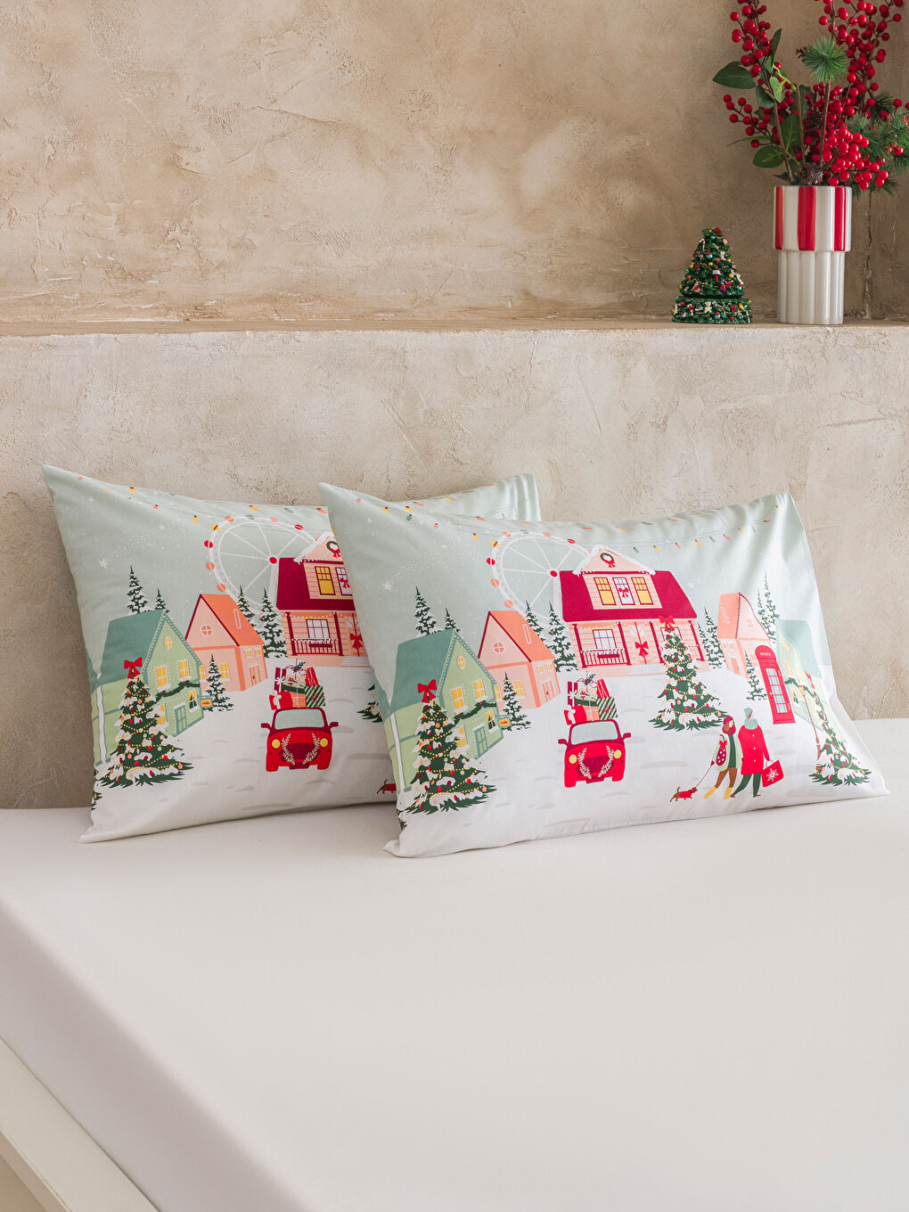 Christmas Themed Pillowcase 2 Pack 50x70 cm