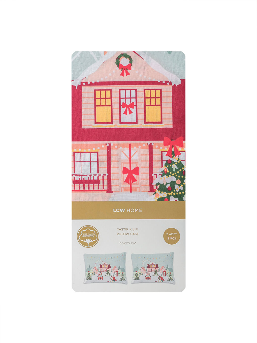 Christmas Themed Pillowcase 2 Pack 50x70 cm-3