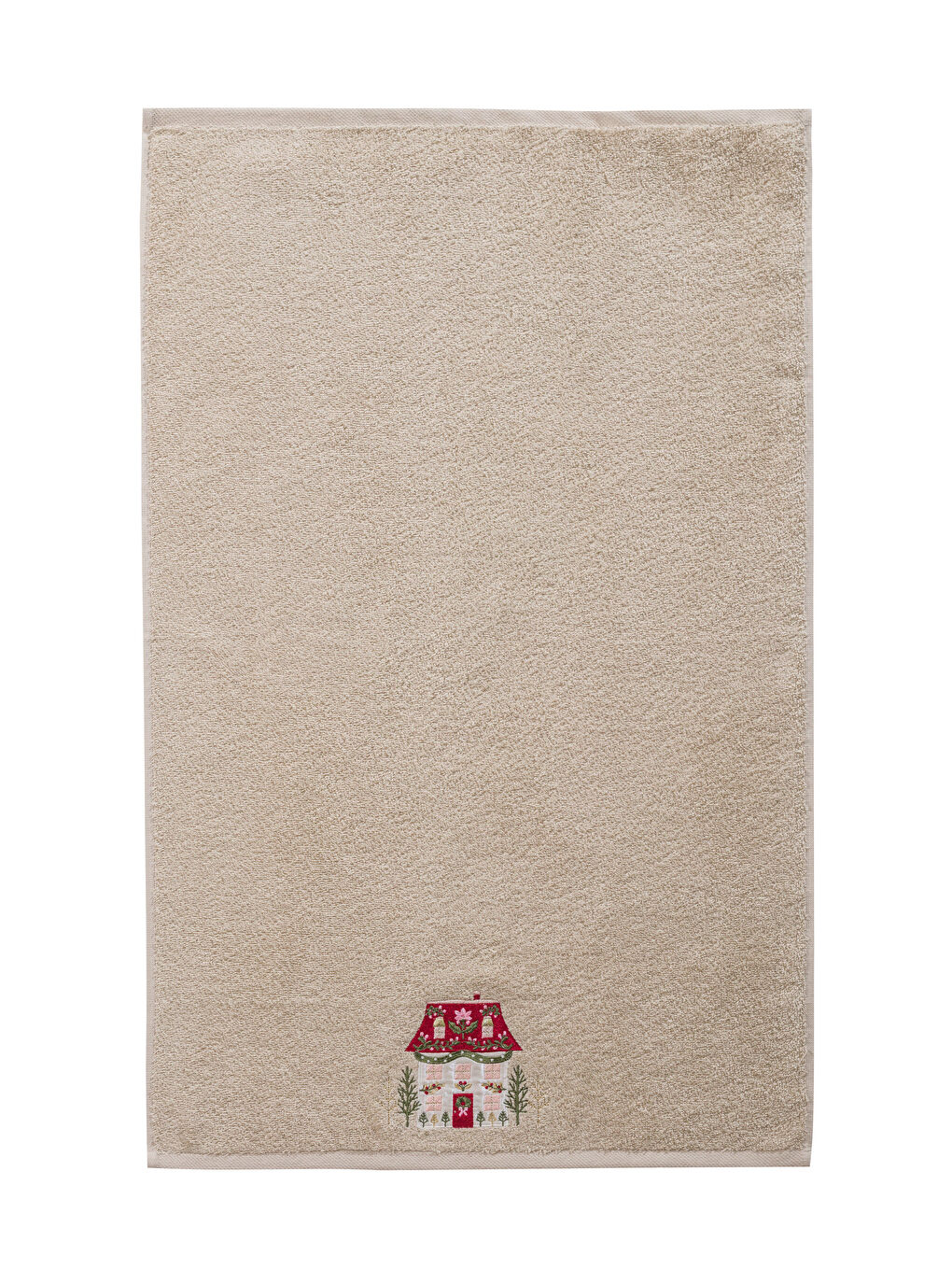 Рождестволық тақырыптағы мақтадан жасалған бетке арналған сүлгі 50x80 см-4