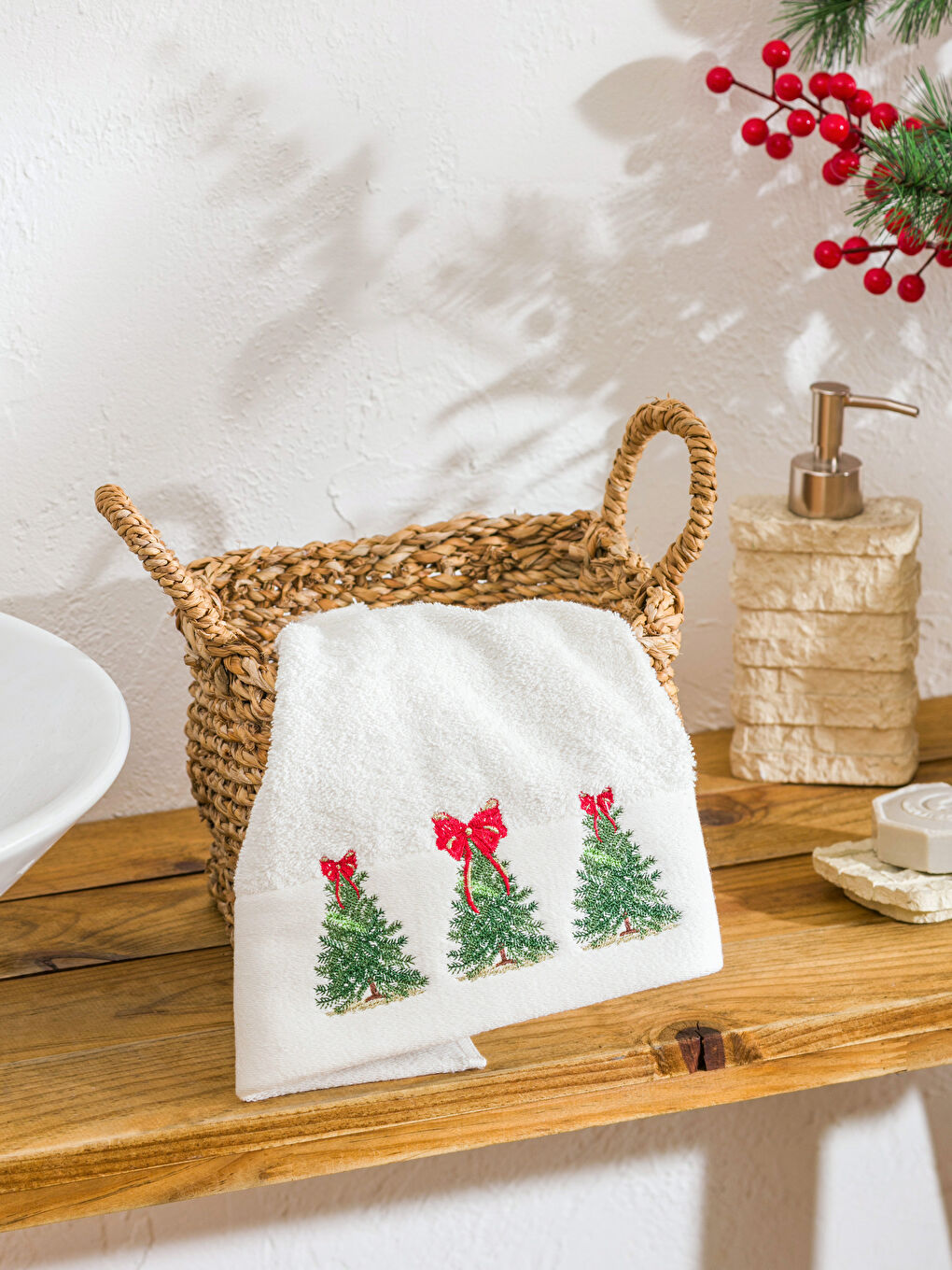 New Year Themed Hand Towel 50x80 cm