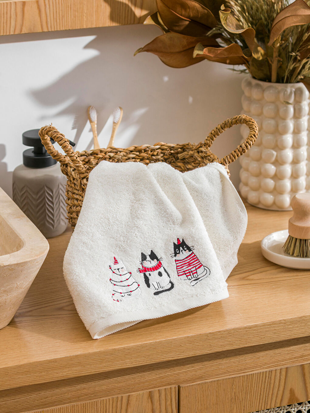 экрю Полотенце для лица