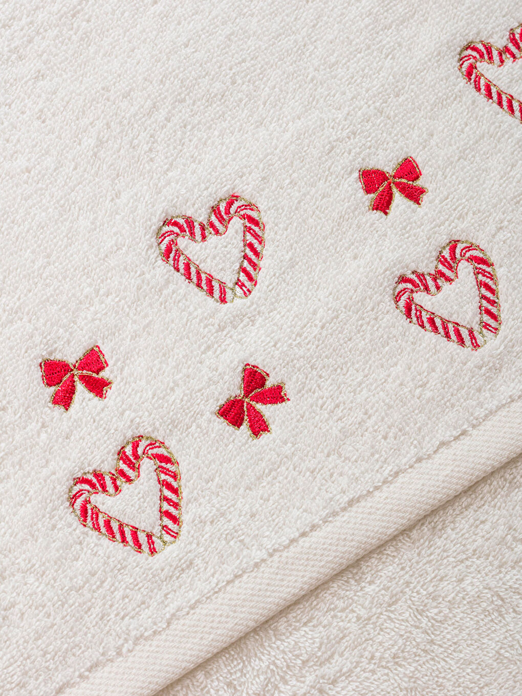 New Year Themed Cotton Face Towel 50x80 cm-3