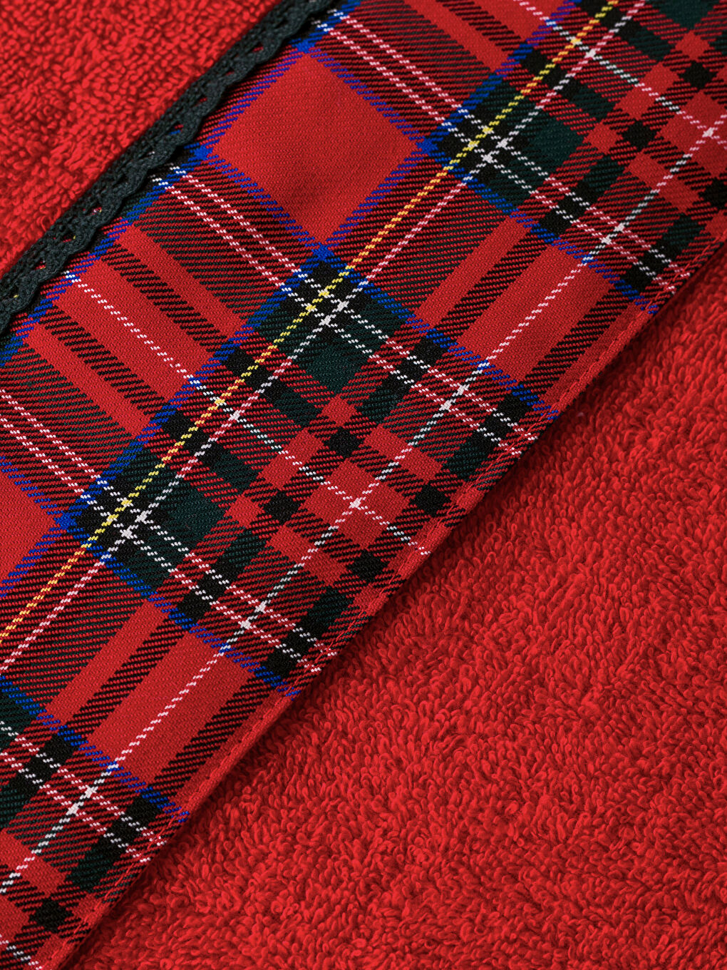 Рождестволық тақырыптағы мақтадан жасалған бетке арналған сүлгі 50x80 см-3