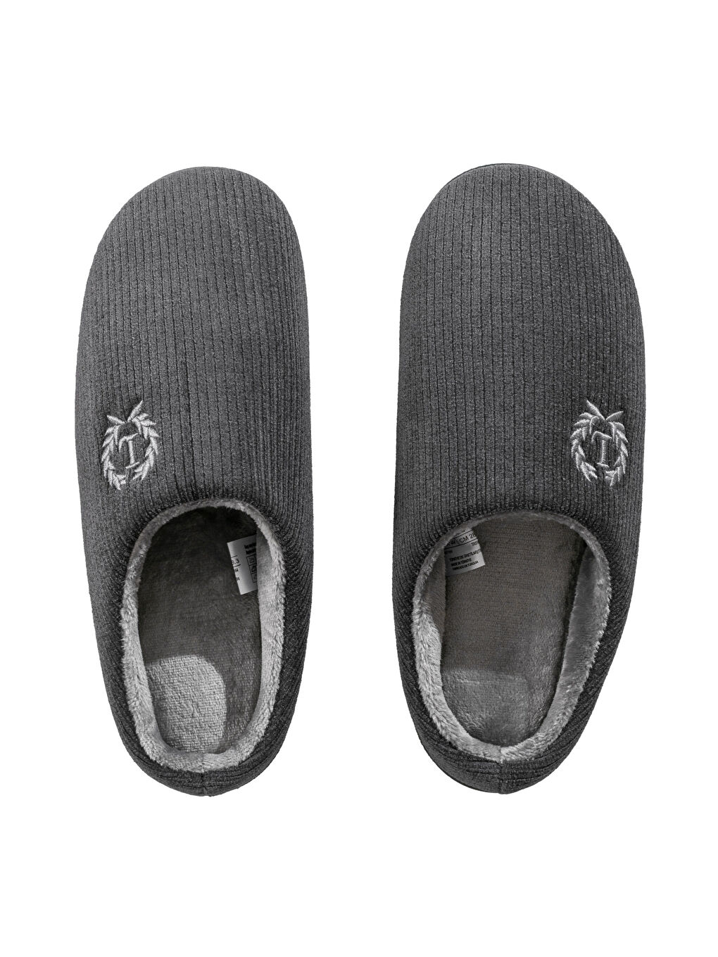 Antrasit İçi Kürklü Erkek Ev Botu Panduf-5