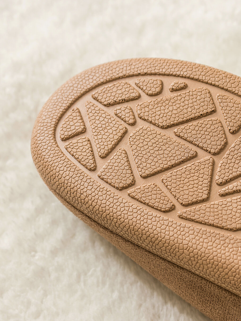 Bej İçi Kürklü Erkek Ev Botu Panduf-4