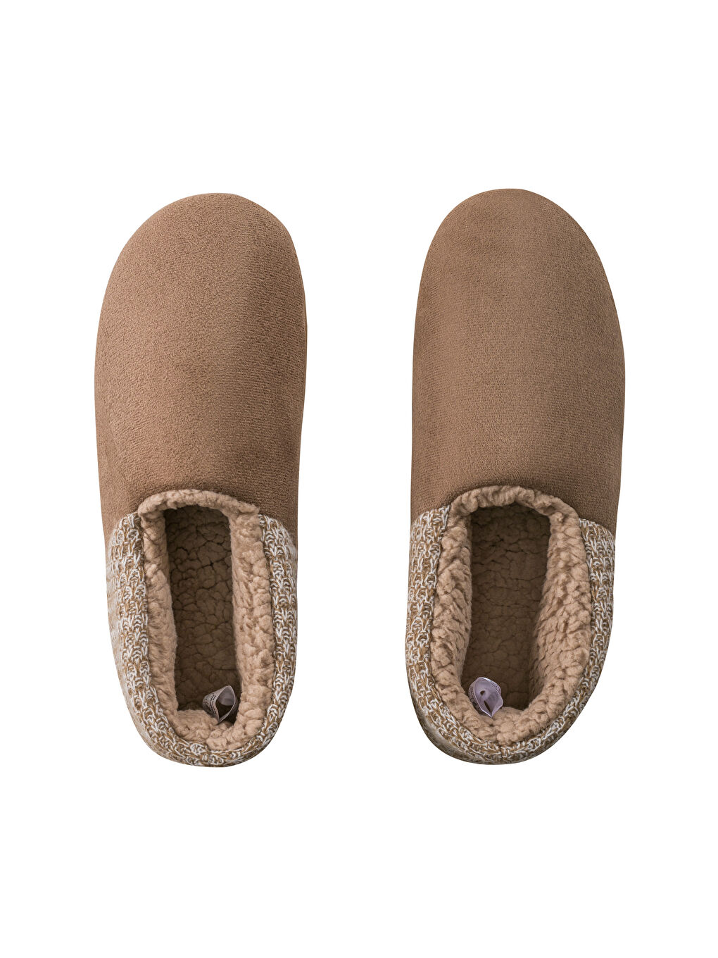 Bej İçi Kürklü Erkek Ev Botu Panduf-5