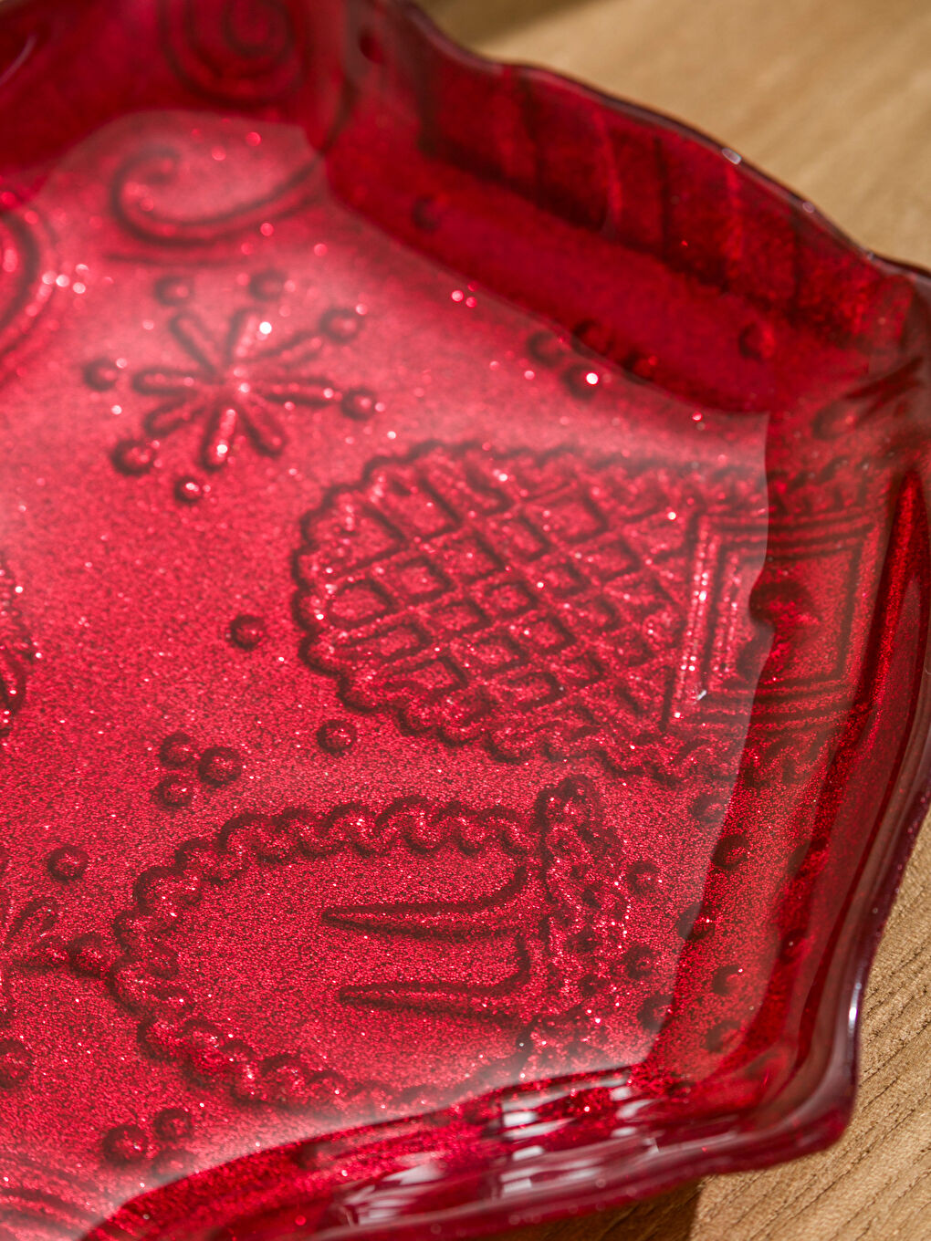 Christmas Themed Glass Plate-2