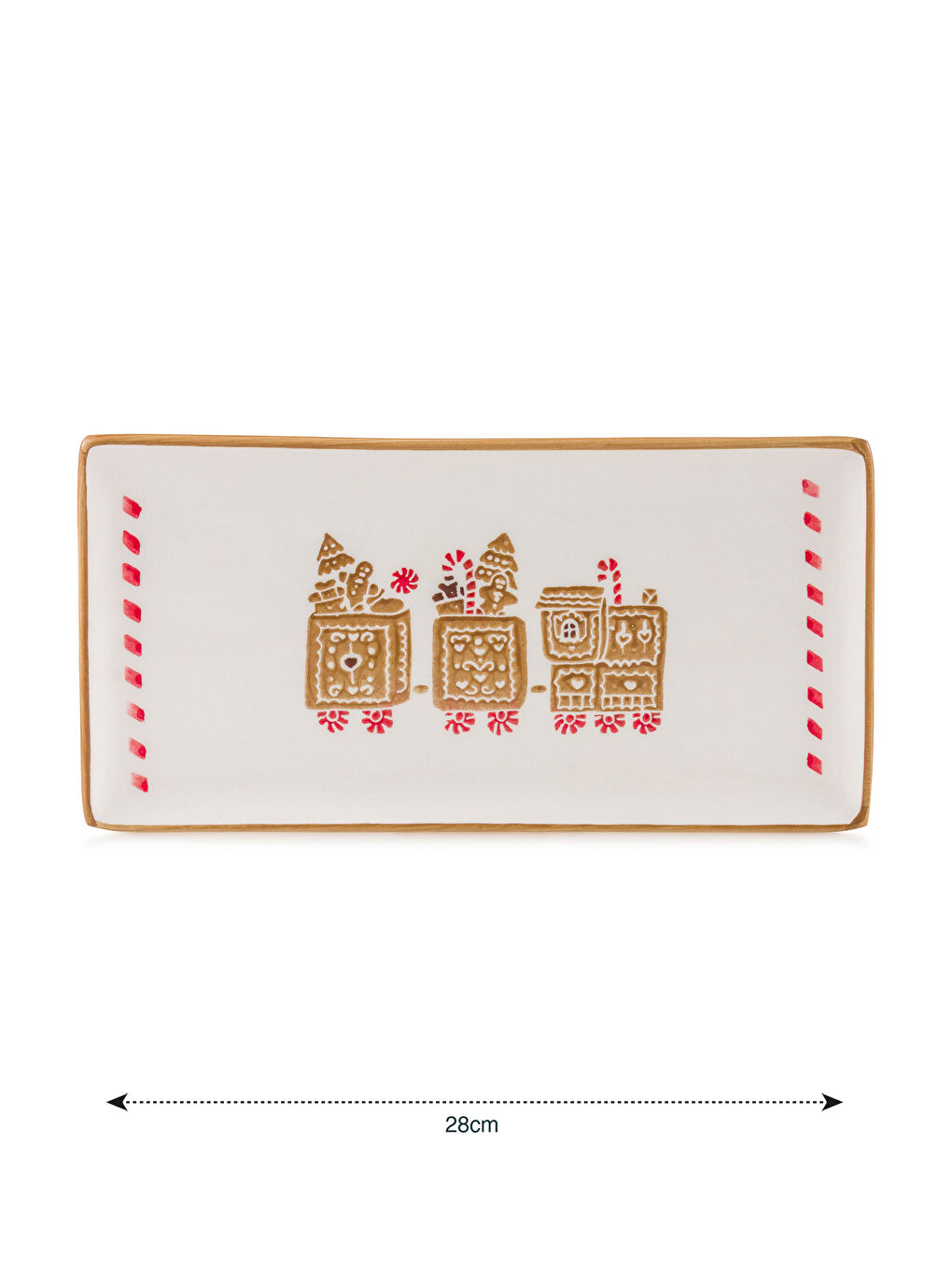 Printed Ceramic Serving Plate 28 cm-3