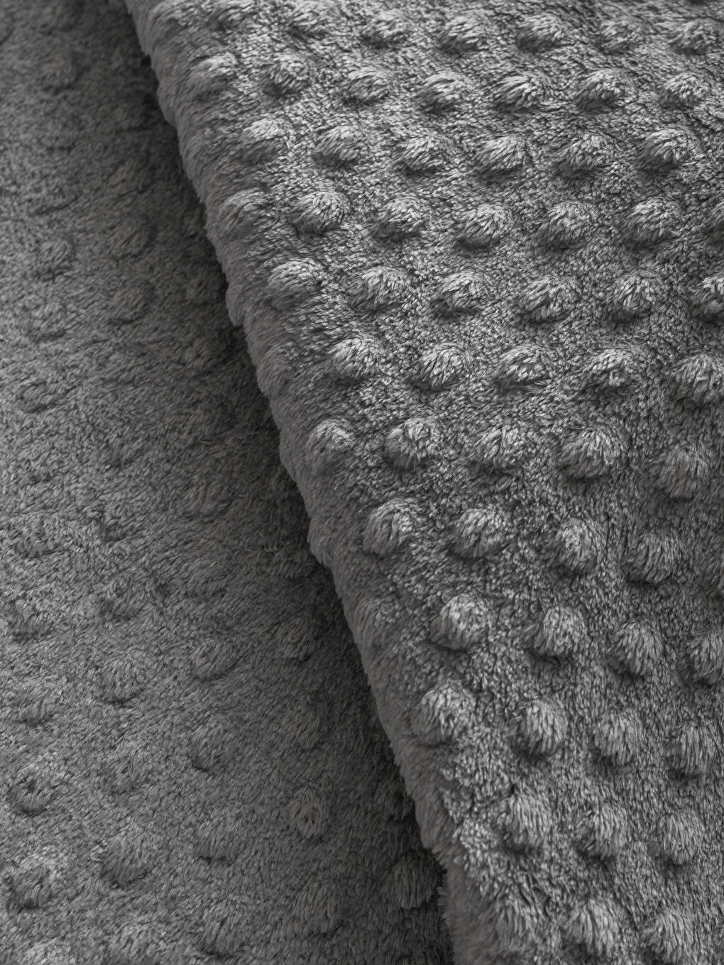 Gri Tomurcuk Desenli Tek Kişilik Battaniye 150x220 cm-2