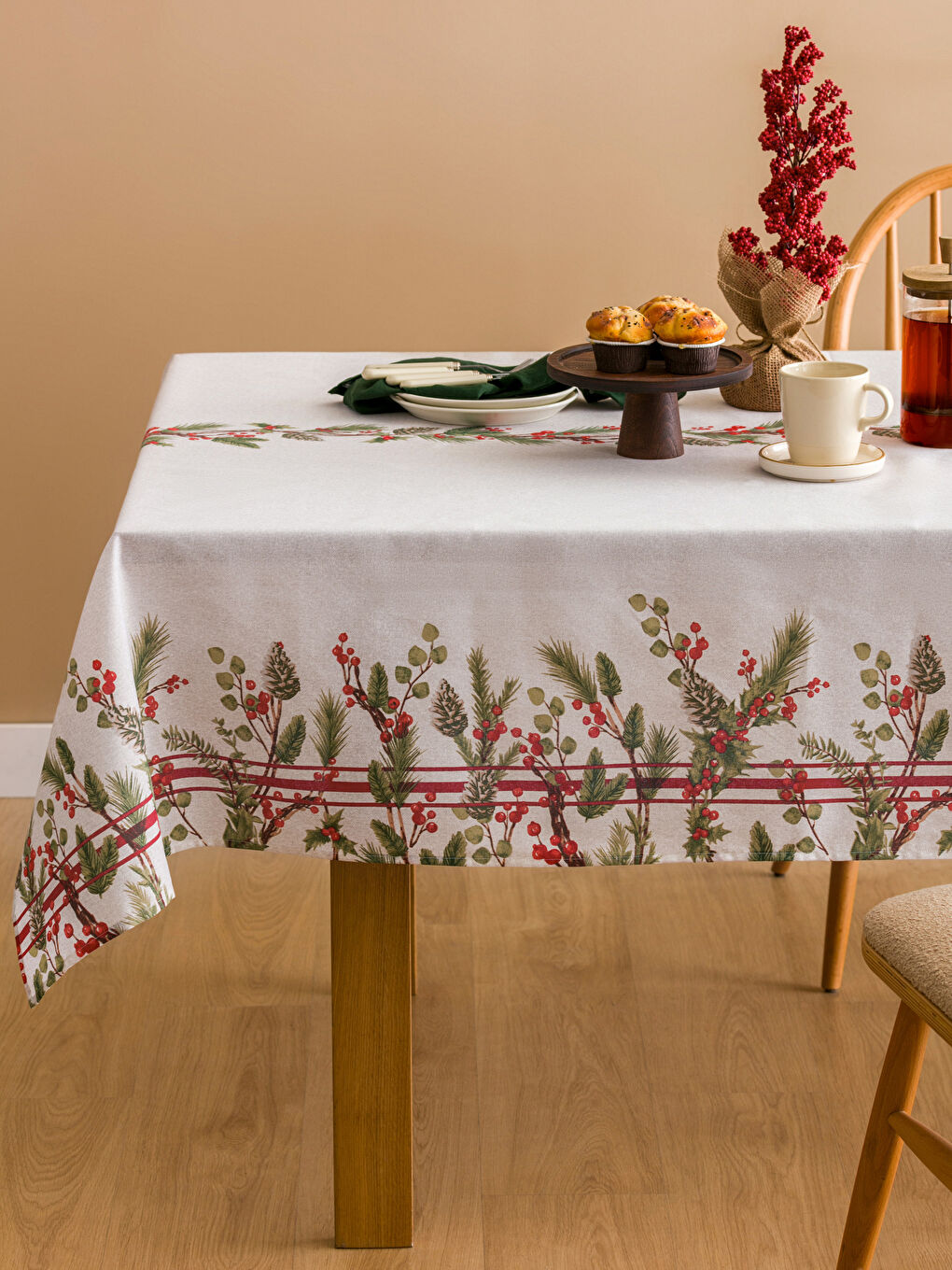 Floral Patterned Tablecloth 150x200 cm-1