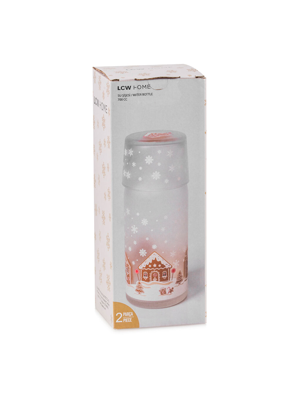 Kahverengi Yılbaşı Temalı Baş Ucu Sürahisi 700 ml-3