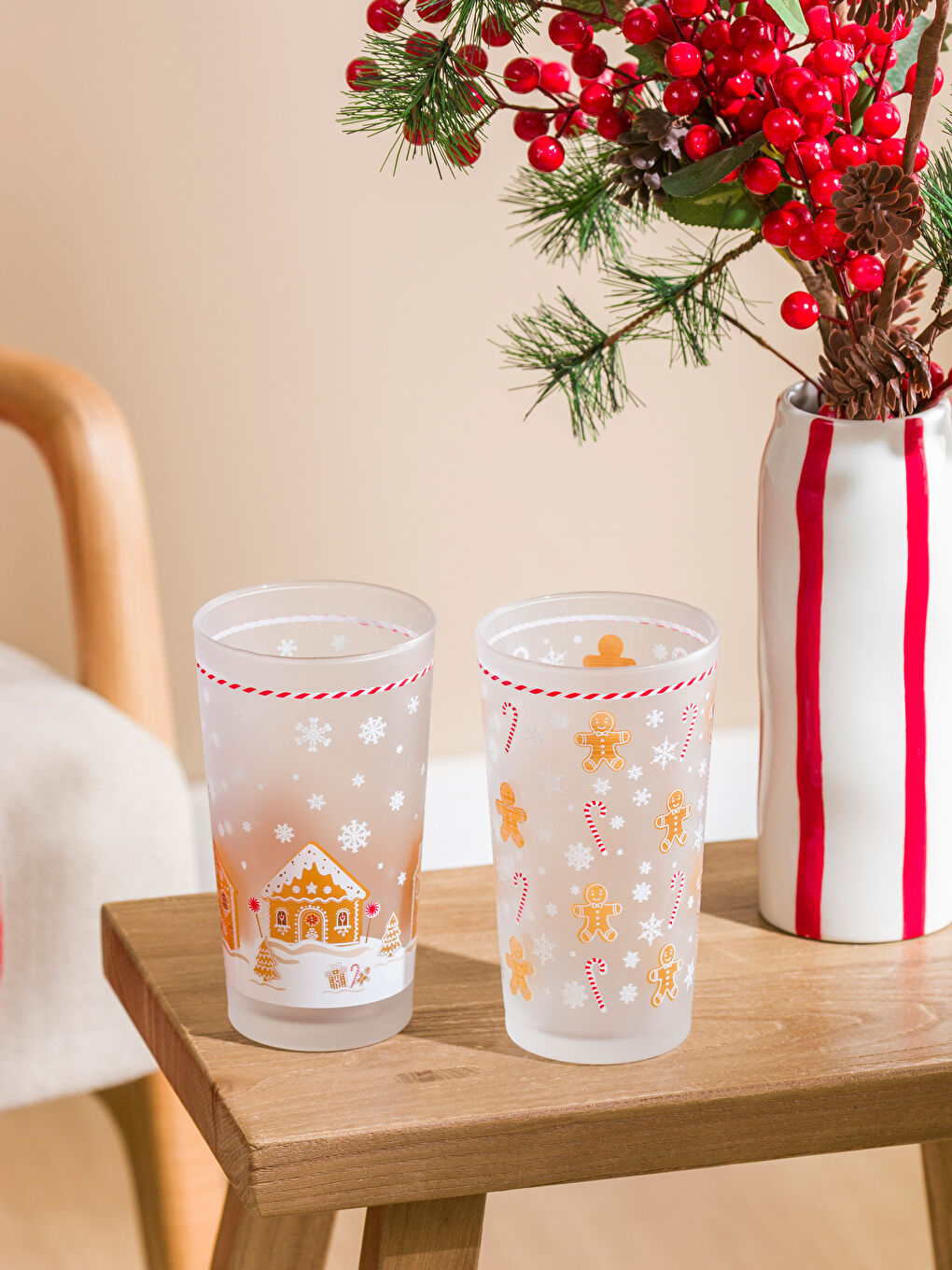 Christmas Themed Glass Set 2'li 570 ml-1