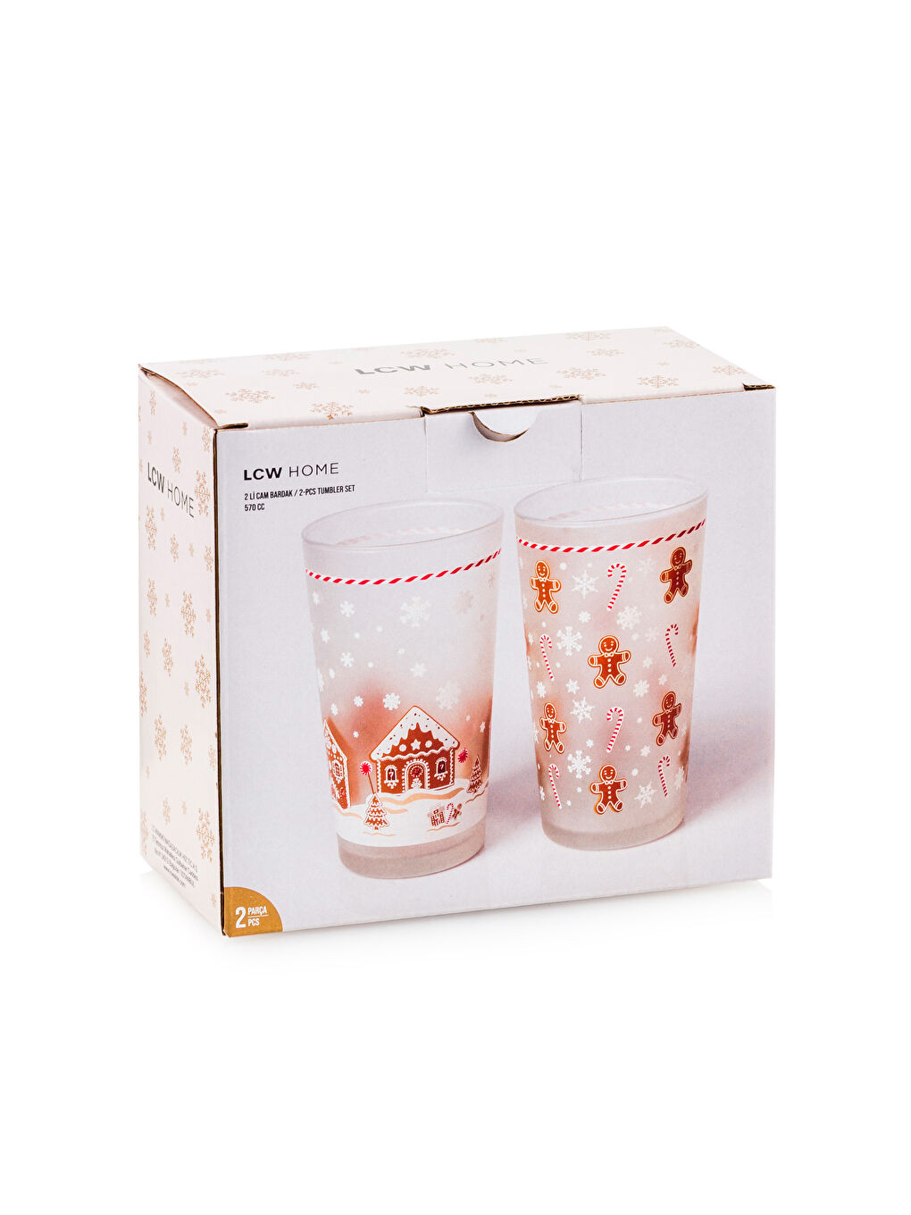 Christmas Themed Glass Set 2'li 570 ml-3