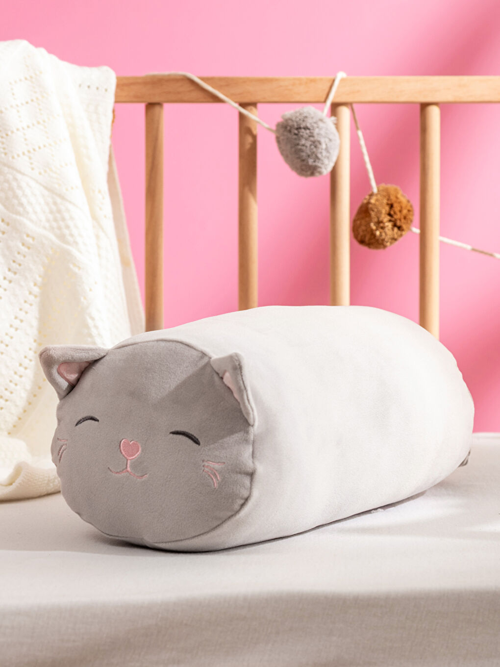 Cat Figure Plush Baby Cushion 40 cm-1