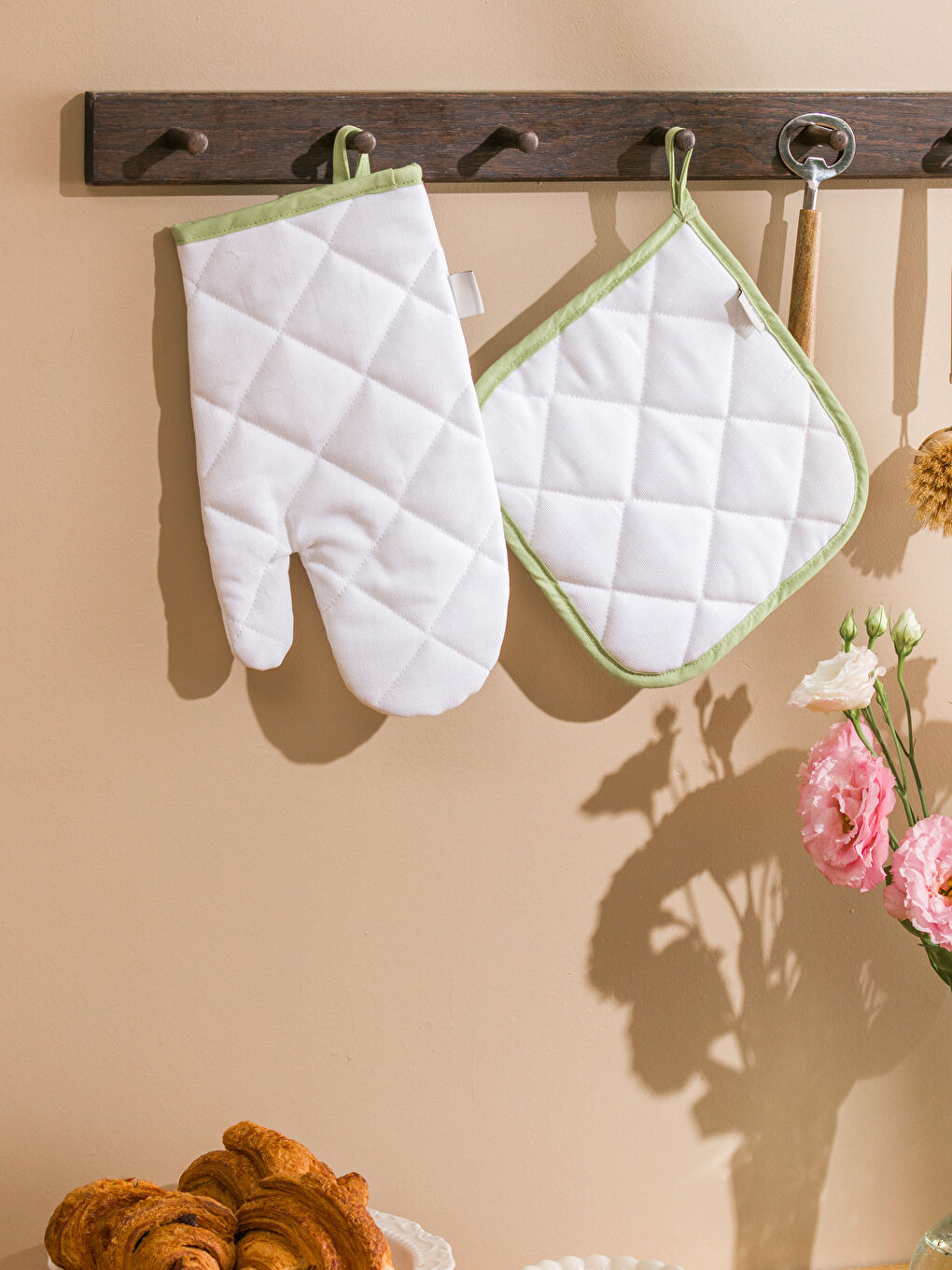LCW HOME Printed Oven Mitt and Pot Holder -W5JG12Z8-J5E