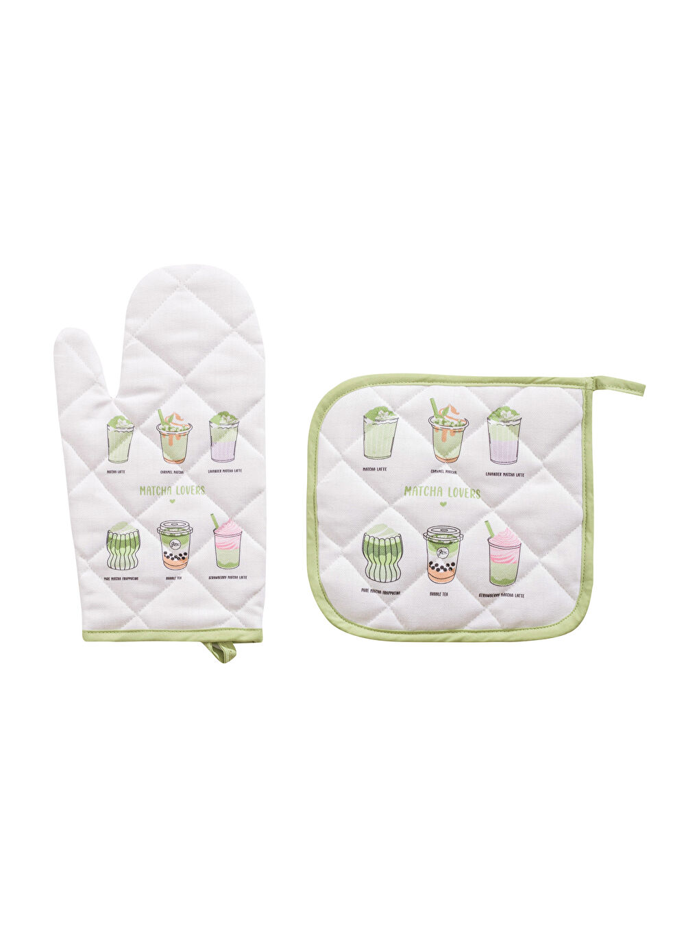 LCW HOME Printed Oven Mitt and Pot Holder -W5JG12Z8-J5E