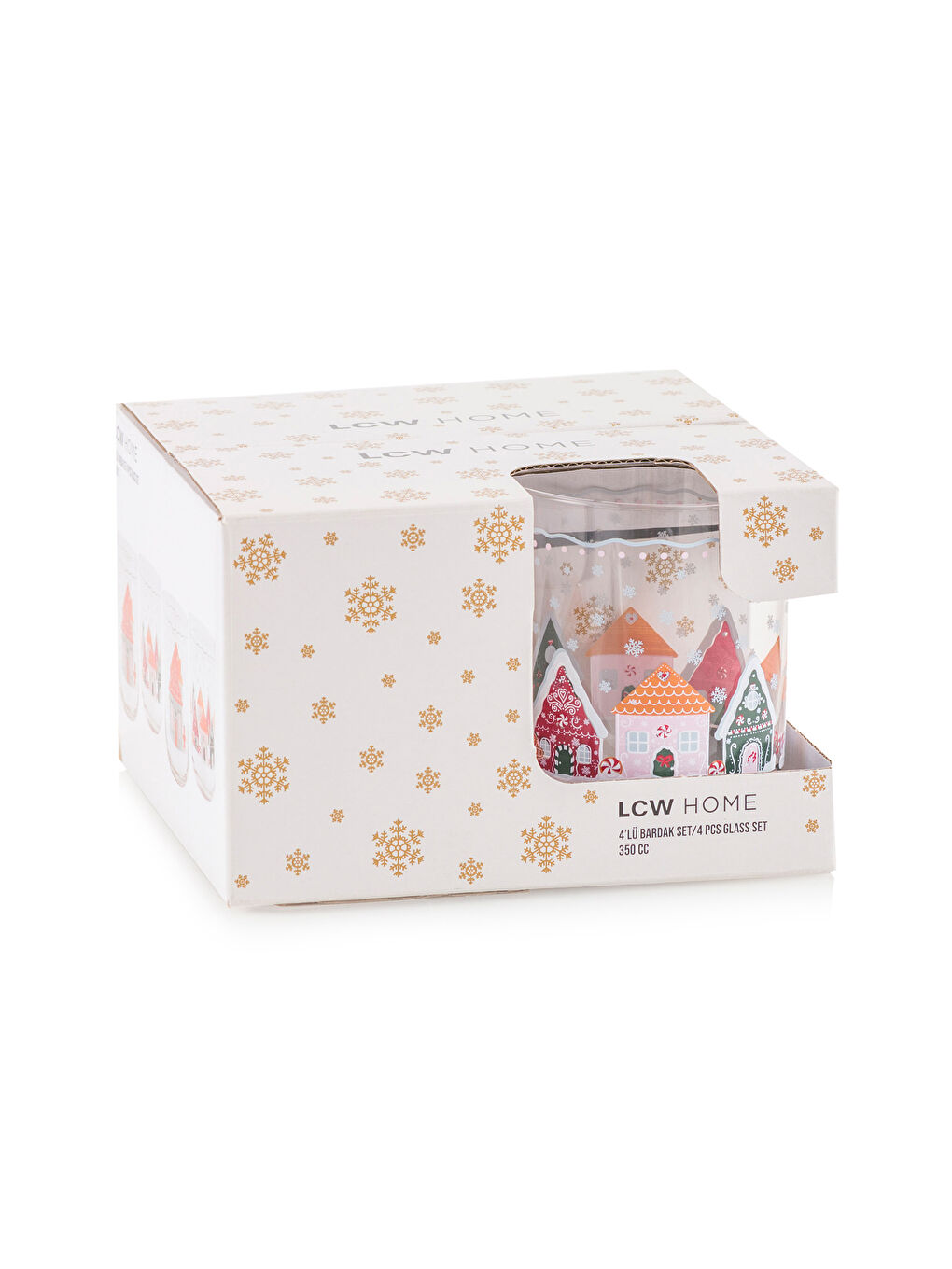 New Year Themed Glass Set 4-pack 350 ml-4