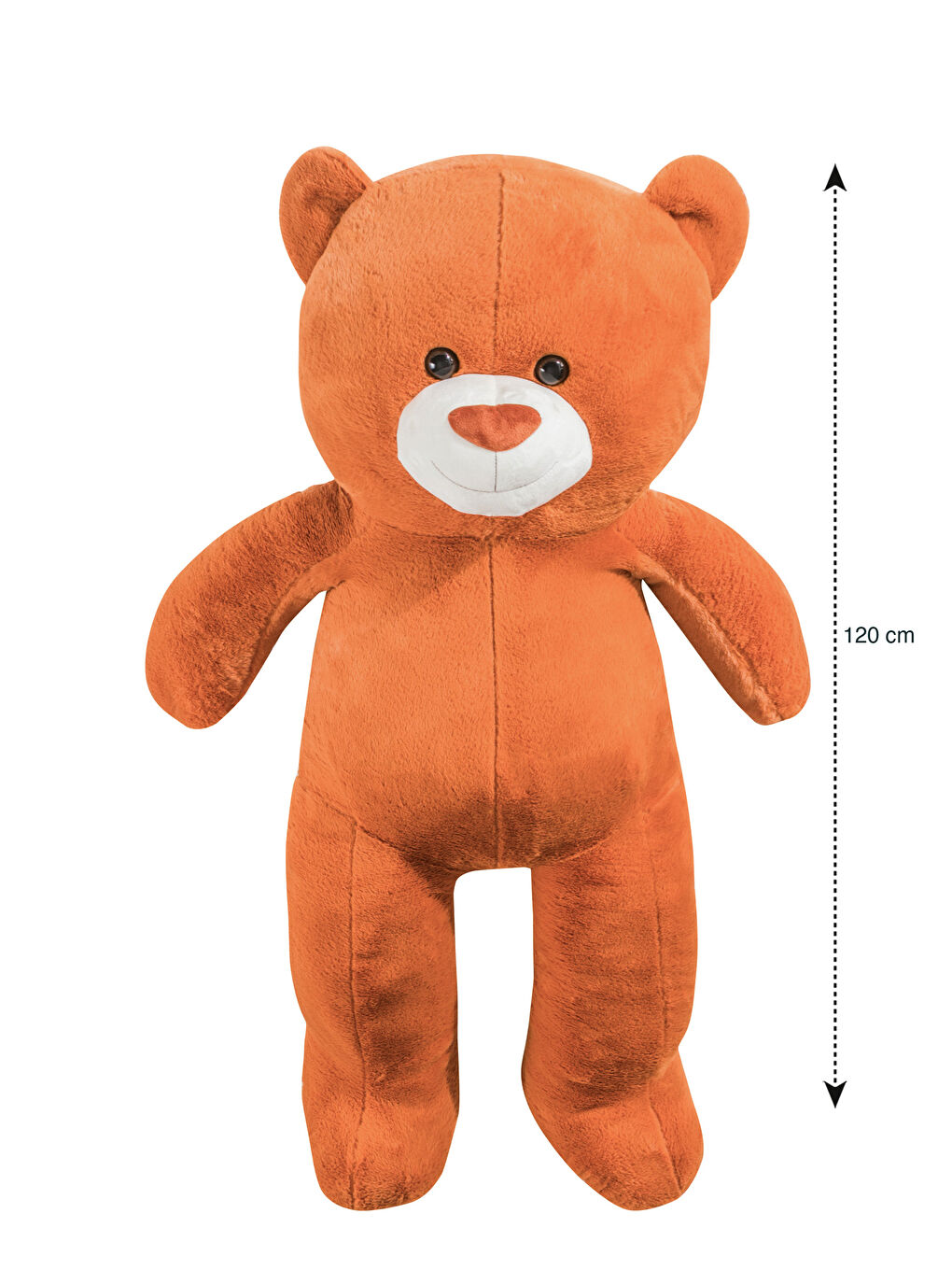 Kahverengi Ayı Figürlü Pelüş Bebek Kırlent 120 cm-3