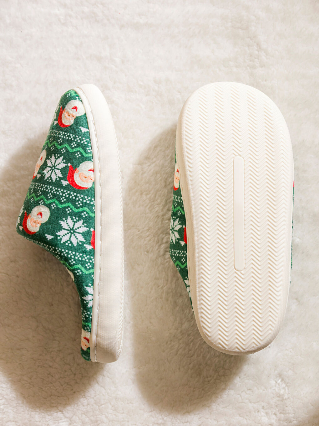 Рождественские Женские Домашние Тапочки-3