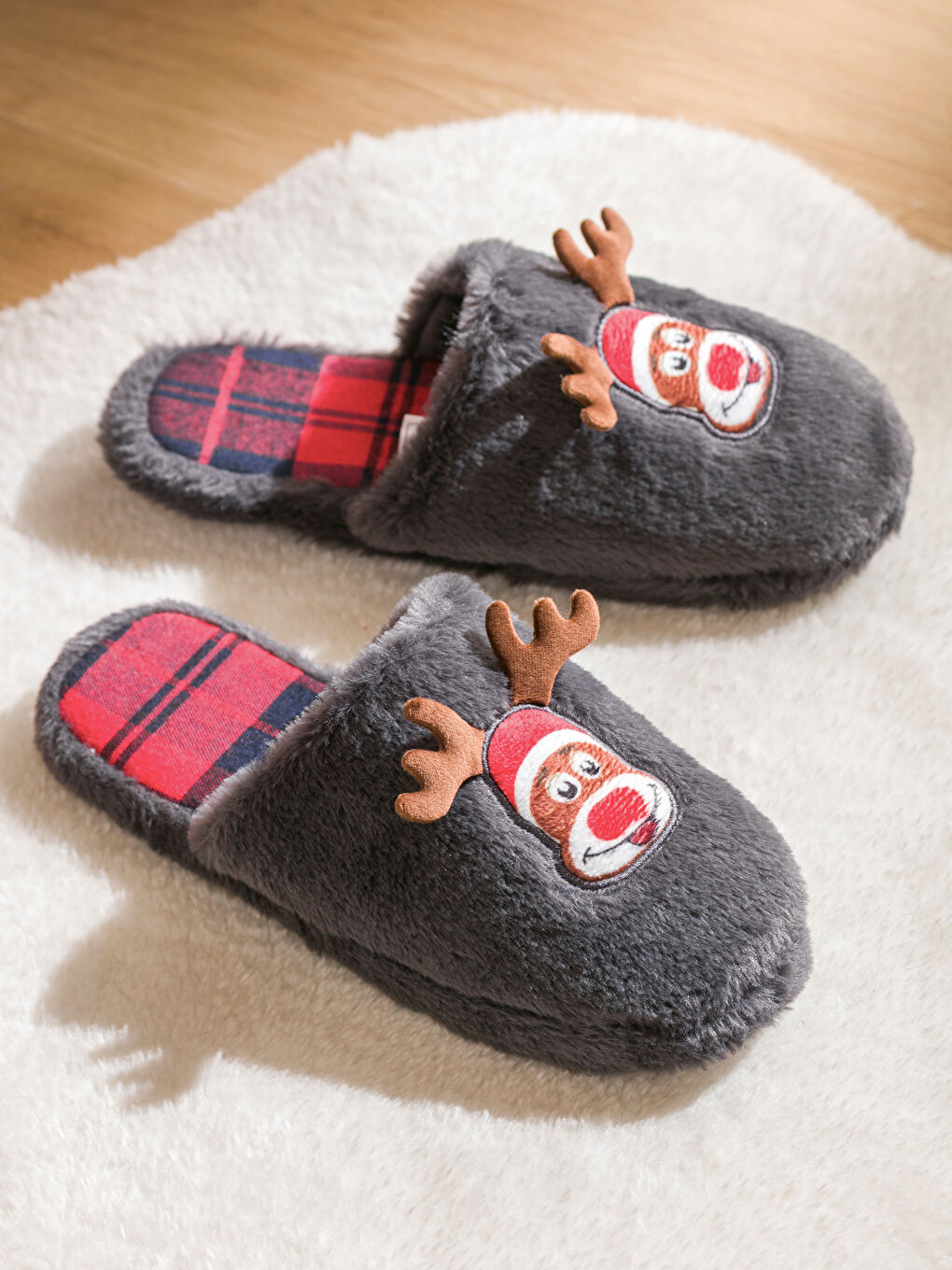 New Year Themed Men's House Slippers-1