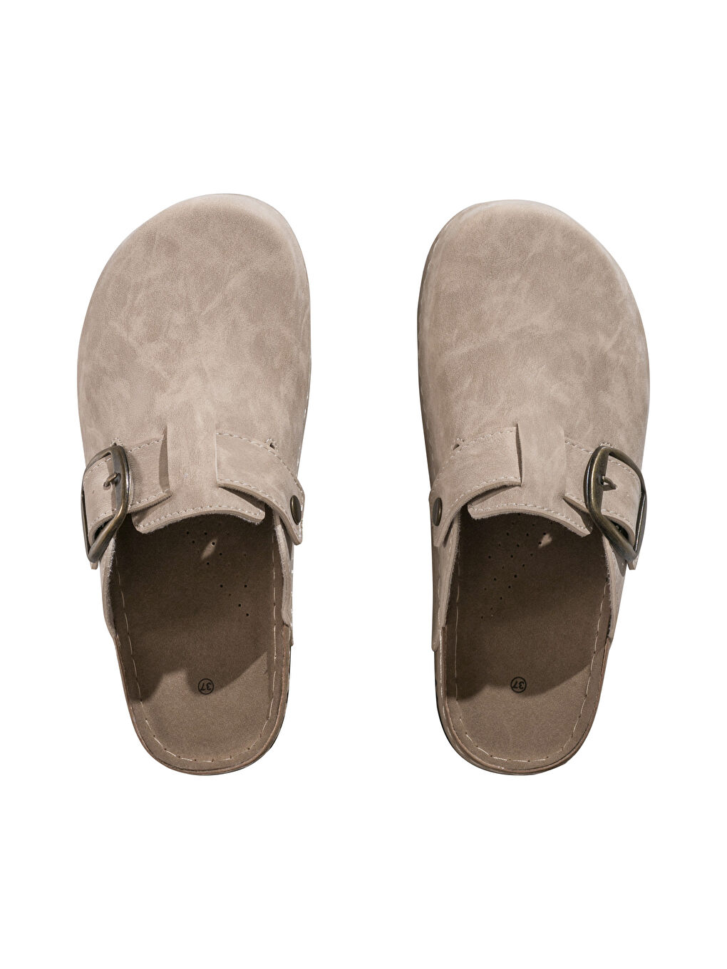 Bej Süet Görünümlü Kadın Ev Terliği-5