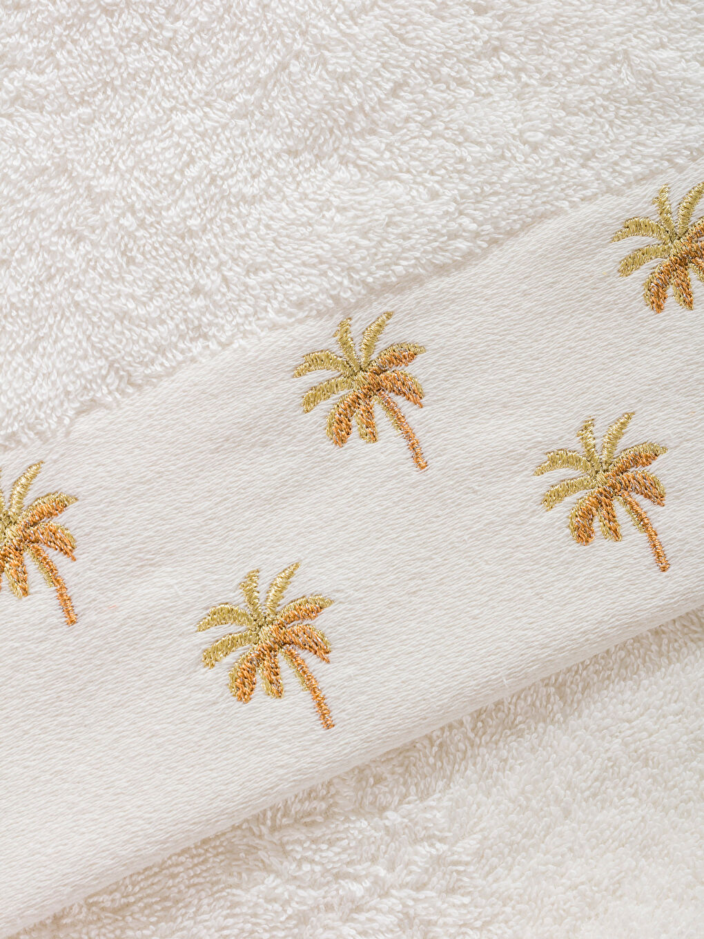 LCW HOME Embroidered Cotton Face Towel 50x80 cm -W5KG60Z8-EEW