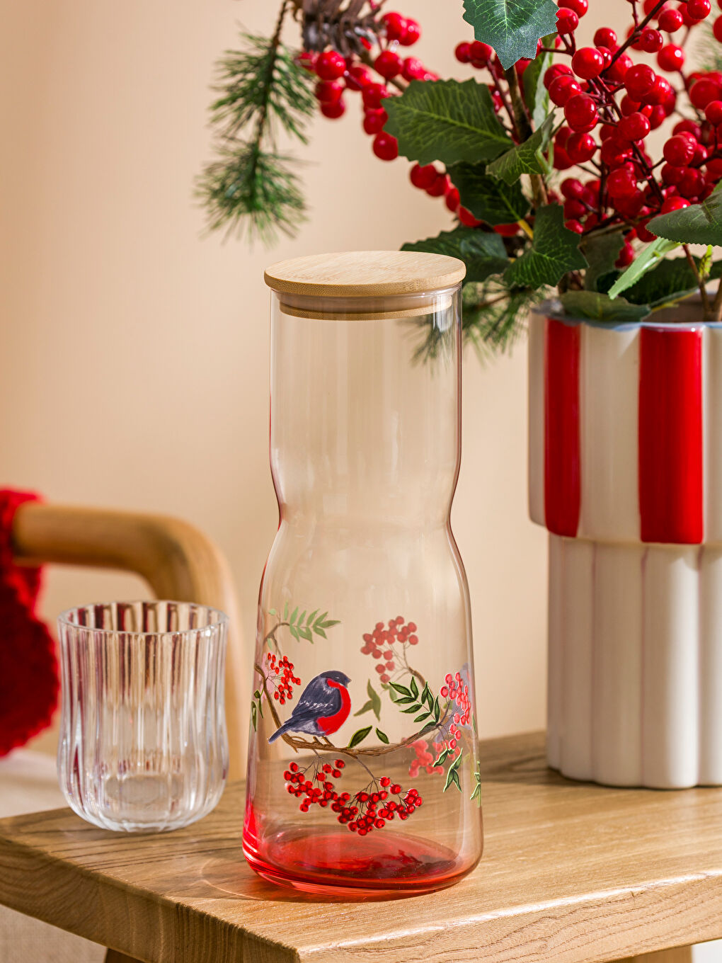 Karışık Baskılı Cam Sürahi 1000 ml-1