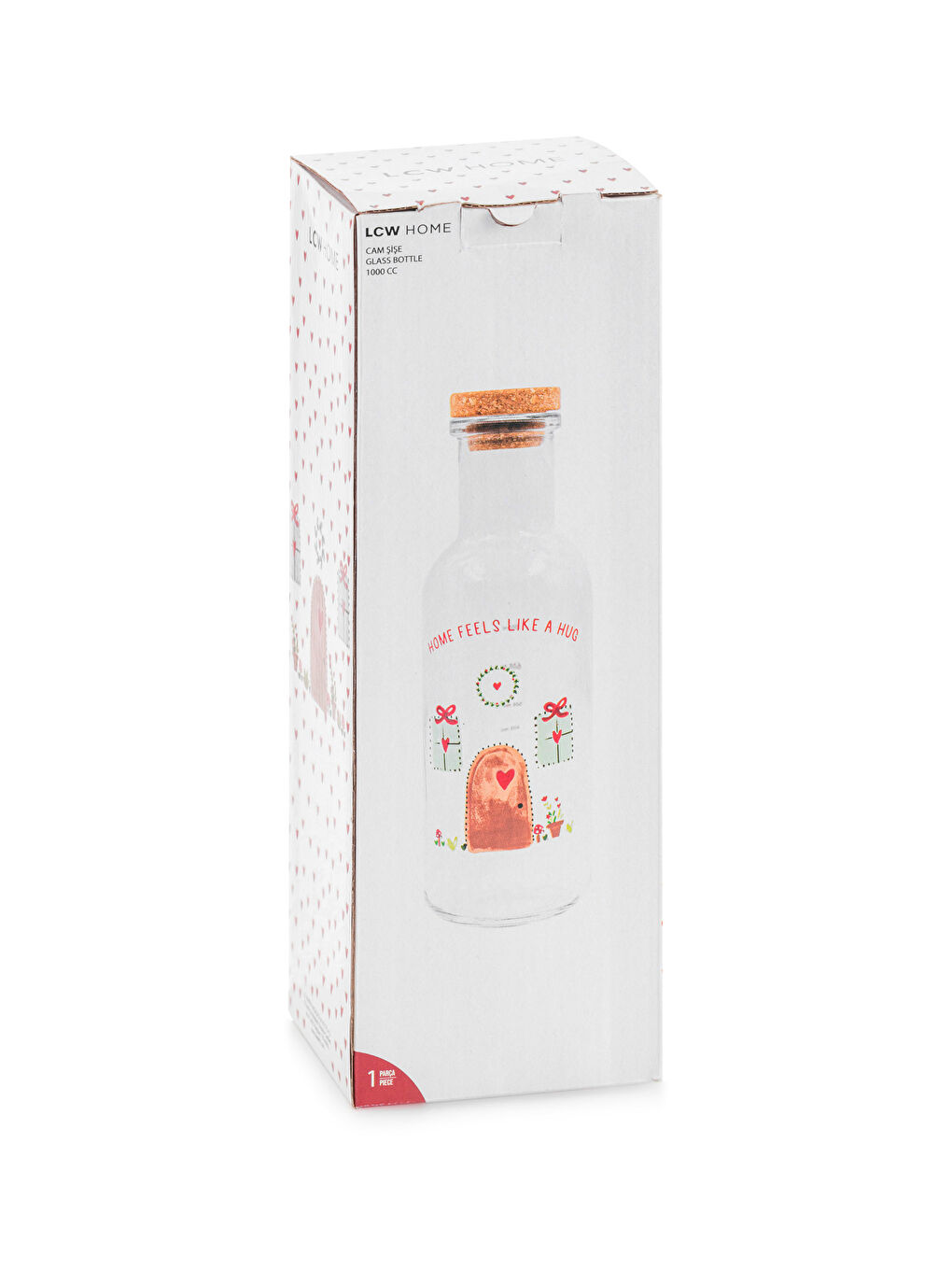 Karışık Baskılı Cam Sürahi 1000 ml-5