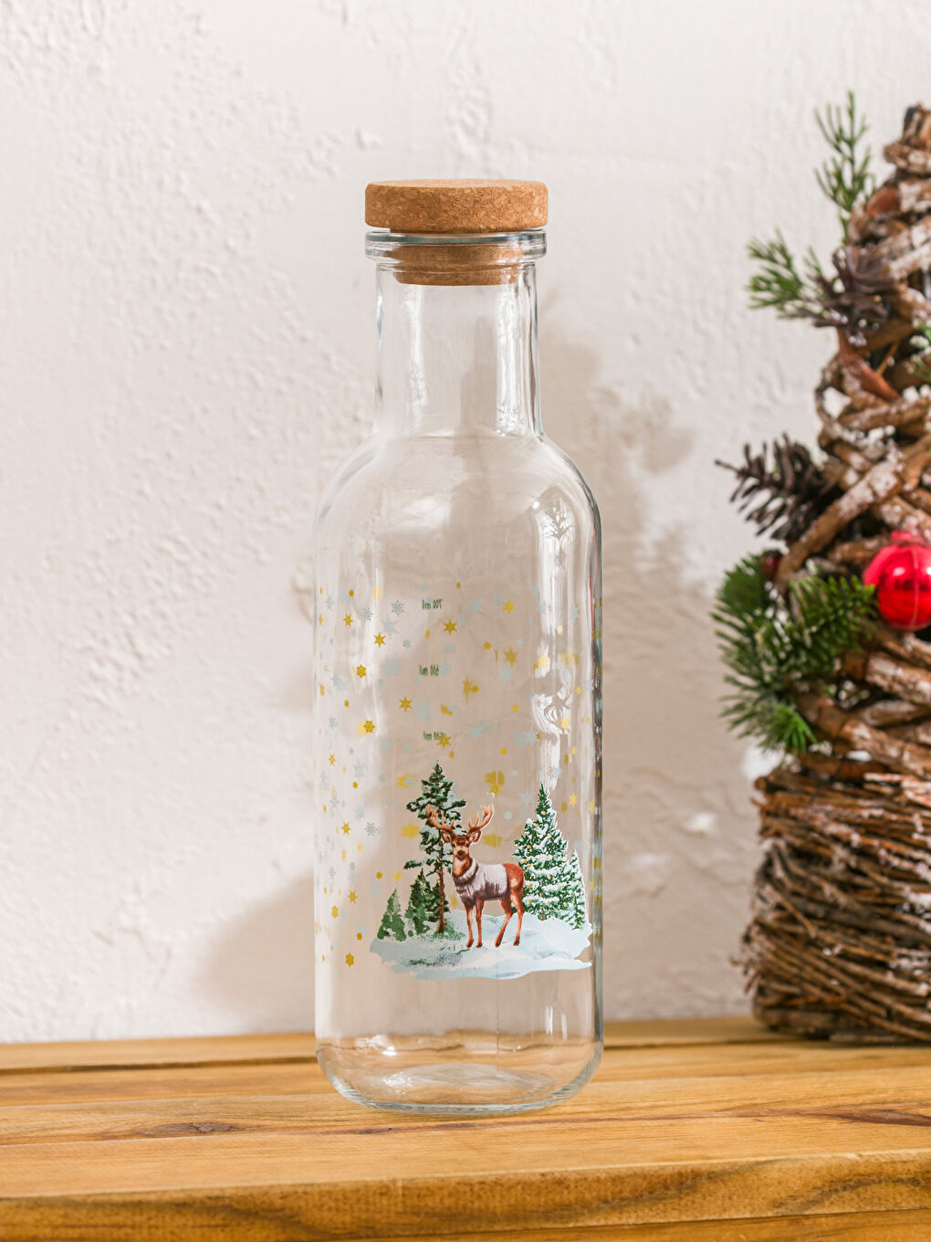 Karışık Baskılı Cam Sürahi 1000 ml-2