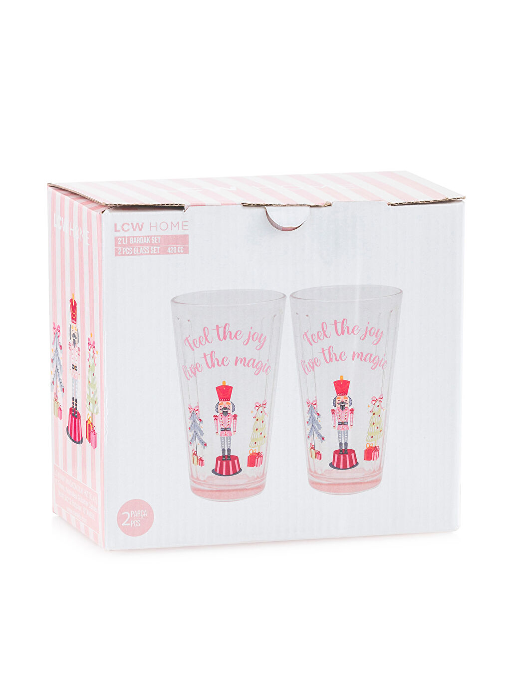 Karışık Kurşun Asker Baskılı Cam Bardak Seti 2'li 420 ml-4