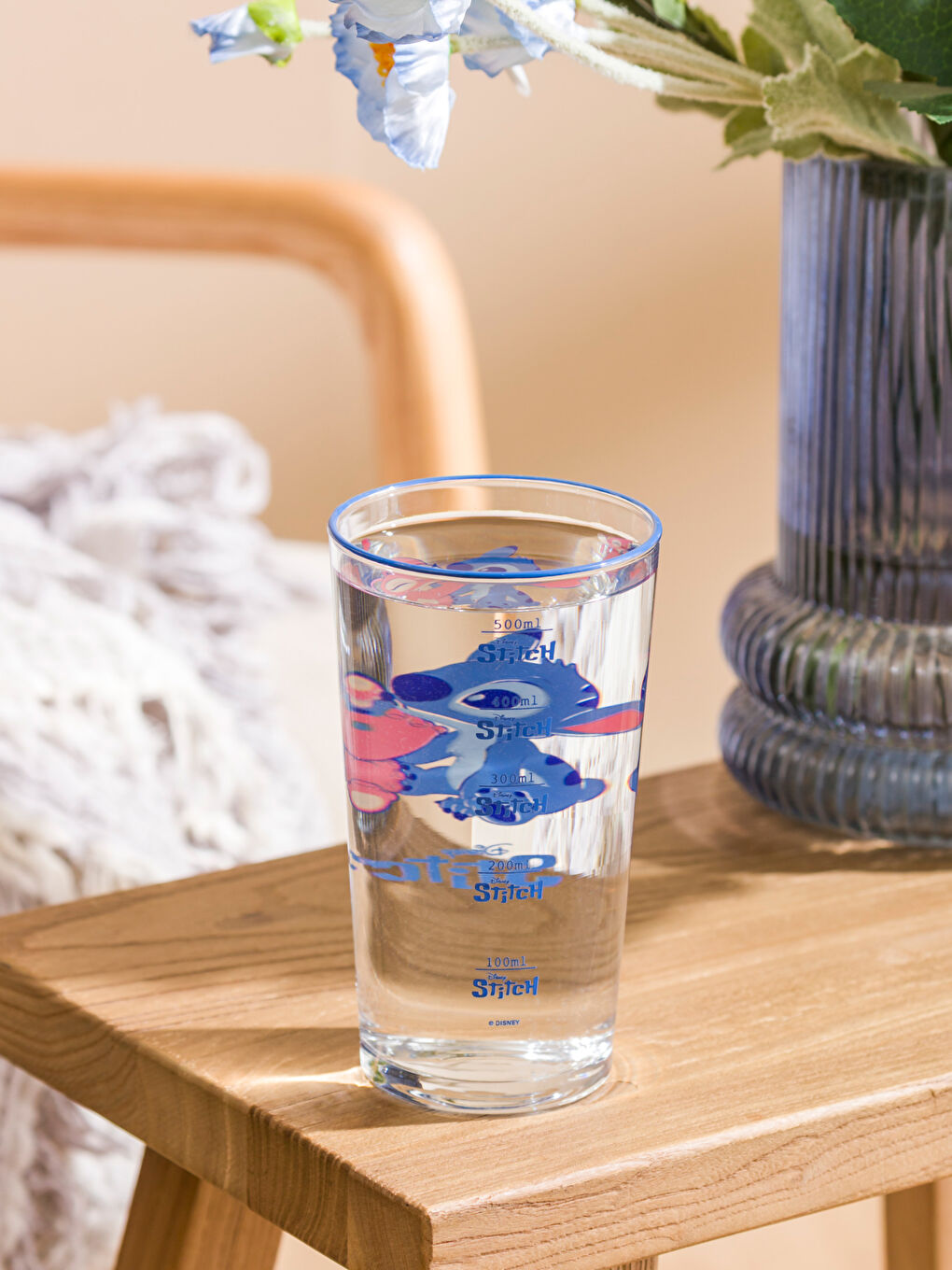 Karışık Lilo ve Stitch Baskılı Cam Bardak 570 ml-2