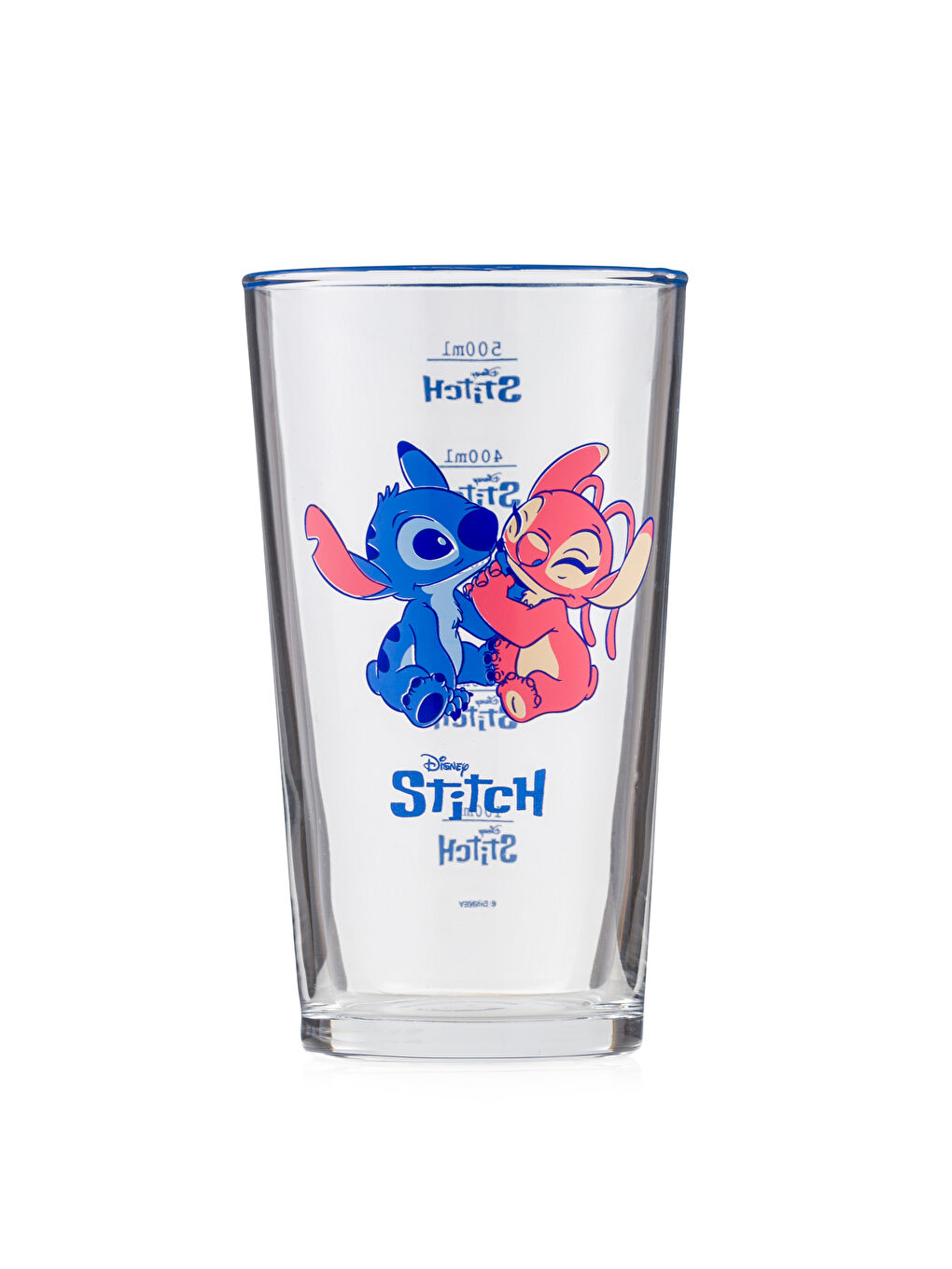 Karışık Lilo ve Stitch Baskılı Cam Bardak 570 ml-5