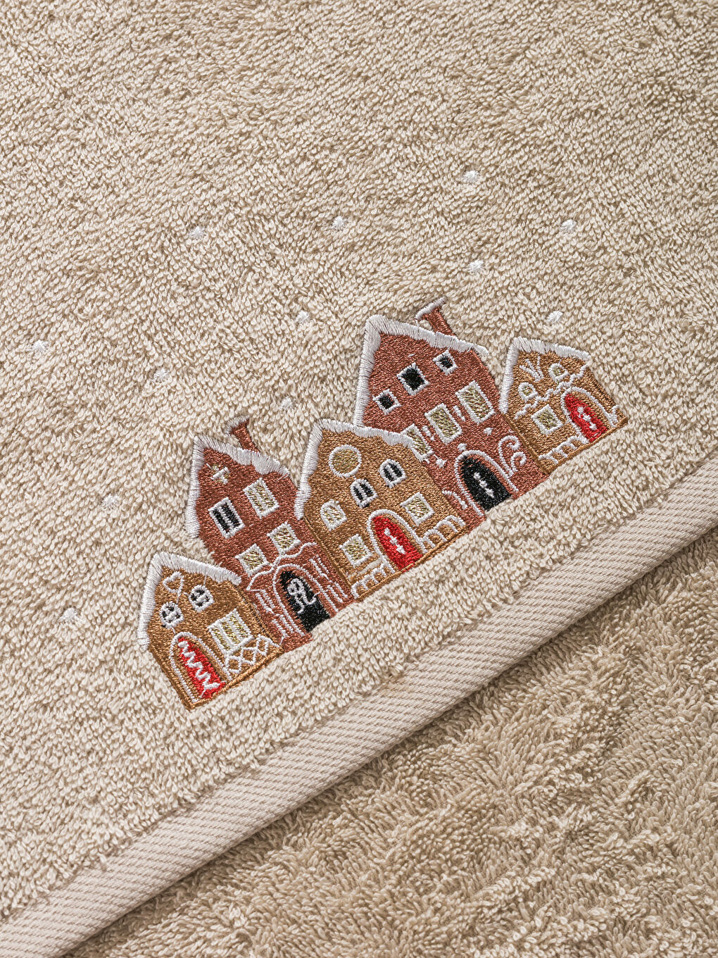 Cookie House Embroidered Face Towel 50x80 cm-3