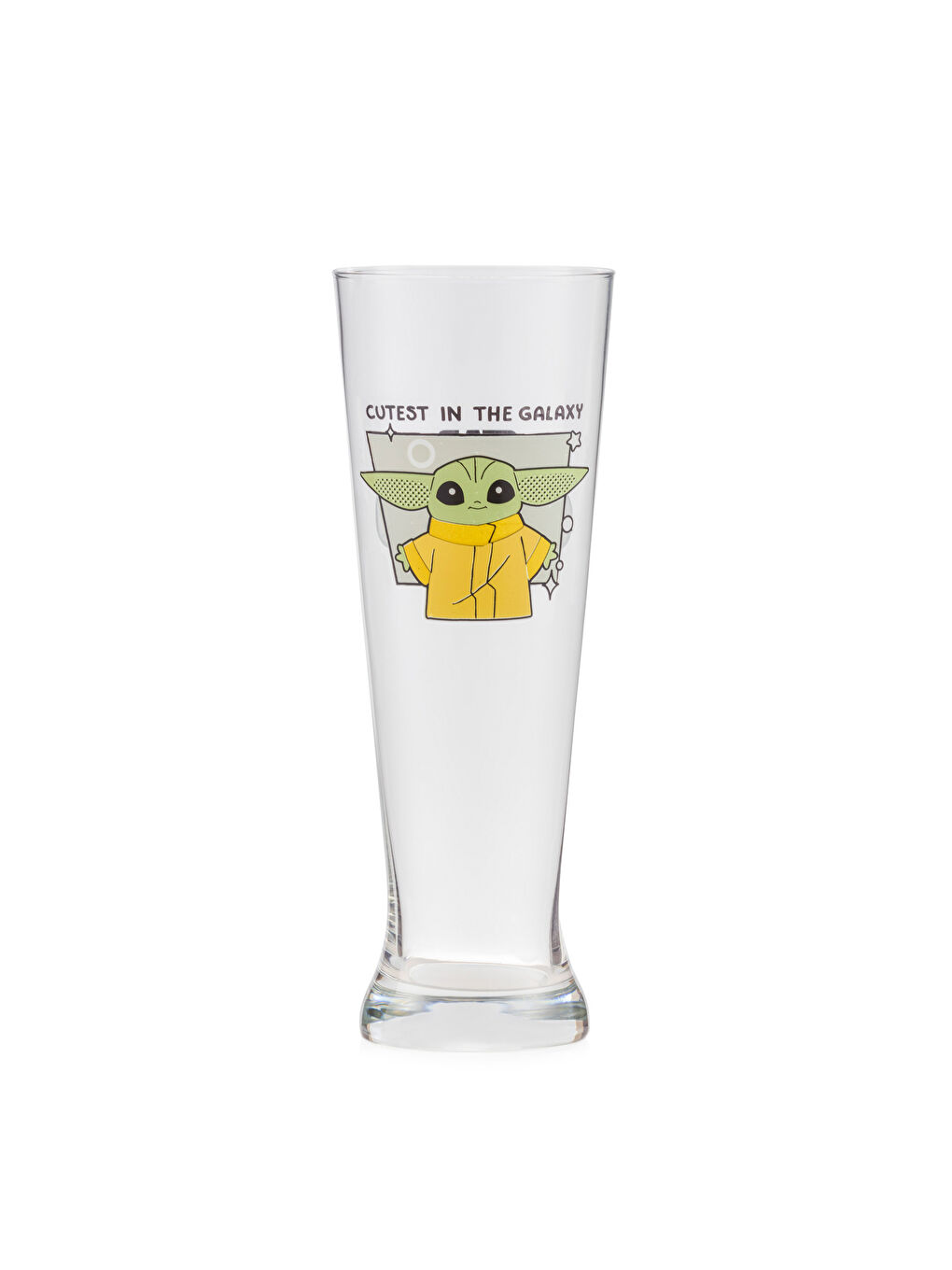 Karışık Baby Yoda Baskılı Cam Bardak 500 ml-4