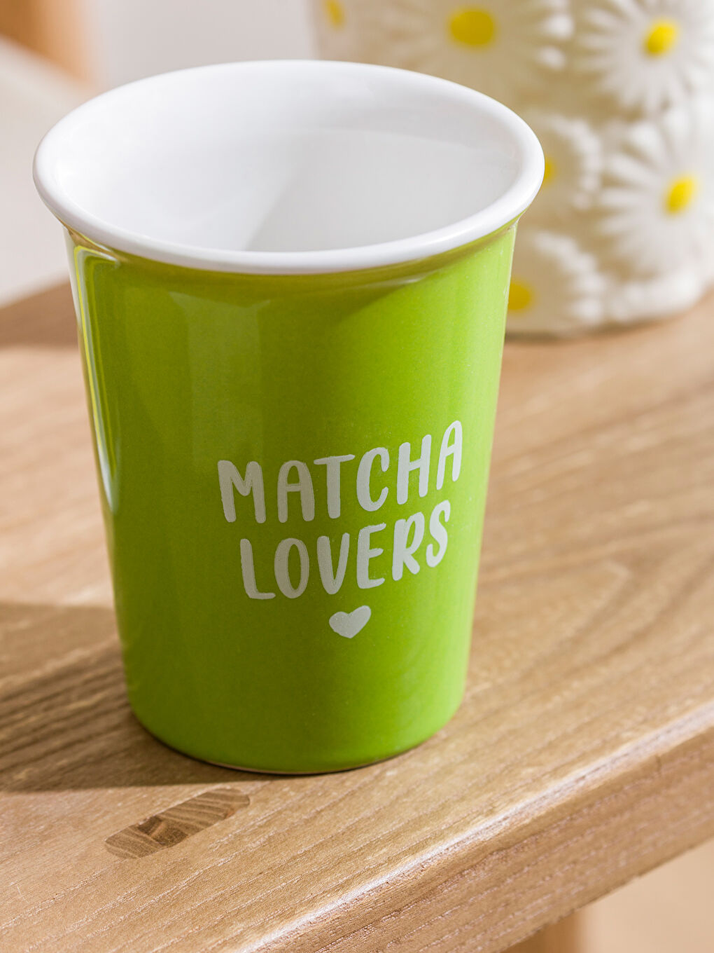 Yeşil Baskılı Seramik Kupa 365 ml-2