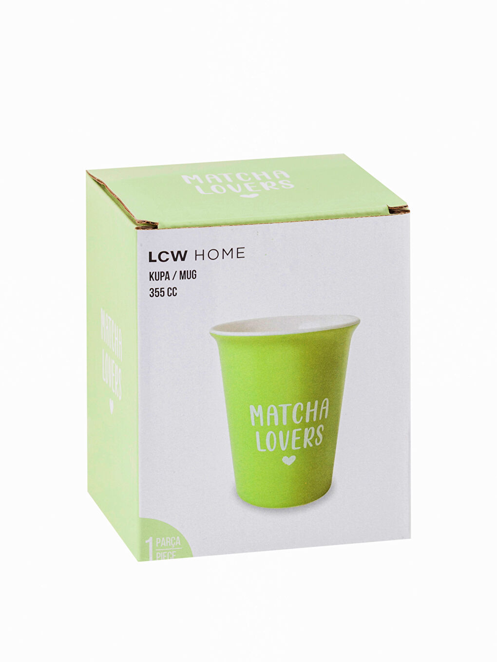 Yeşil Baskılı Seramik Kupa 365 ml-3