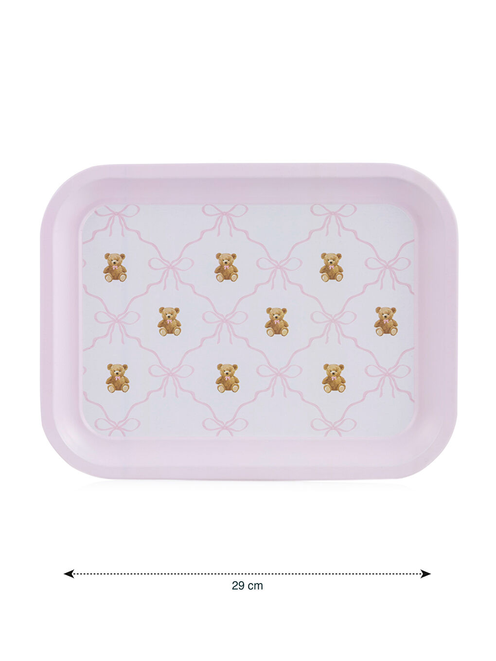 Karışık Ayı Baskılı Metal Tepsi 29 cm-3