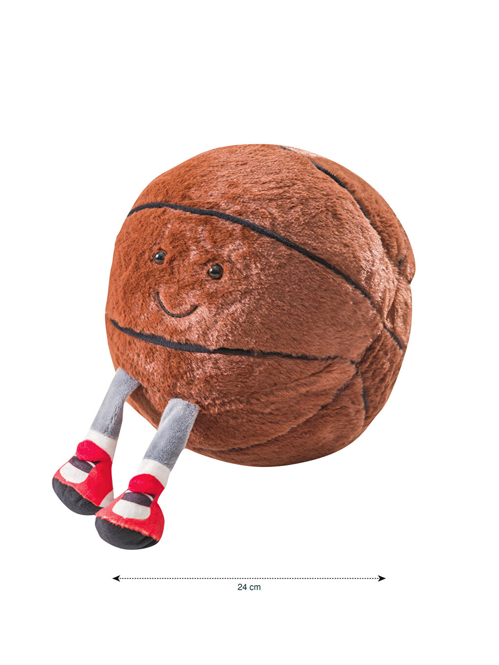 Karışık Basketbol Topu Figürlü Pelüş Bebek Kırlent 24 cm-3