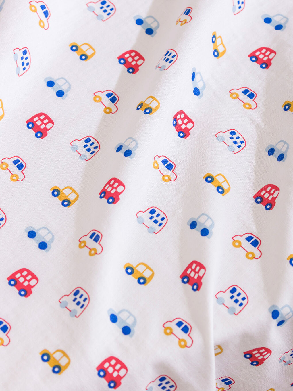 Ekru Baskılı Erkek Bebek Müslin Örtü 75x100 cm-2