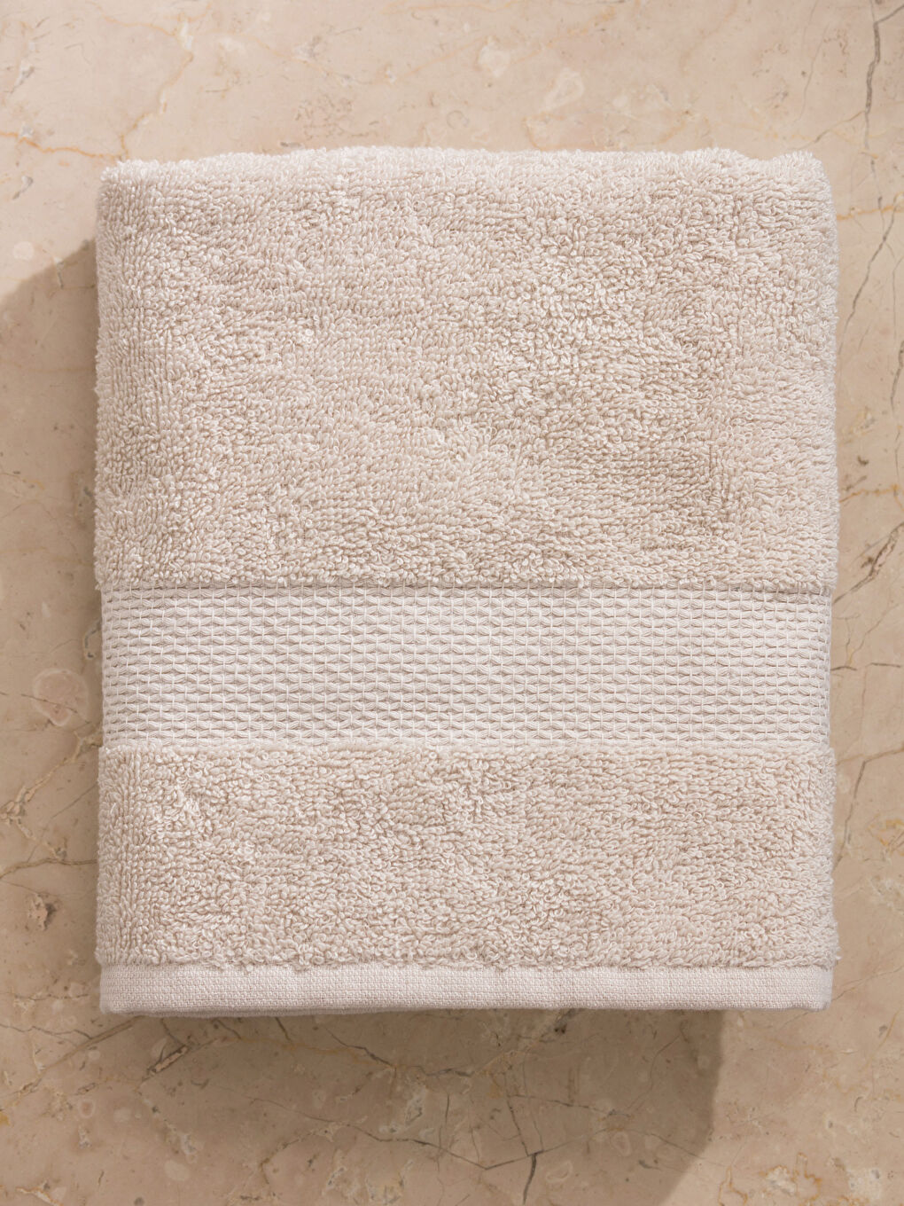 Bej Basic Yüz Havlusu 50x80 cm-2