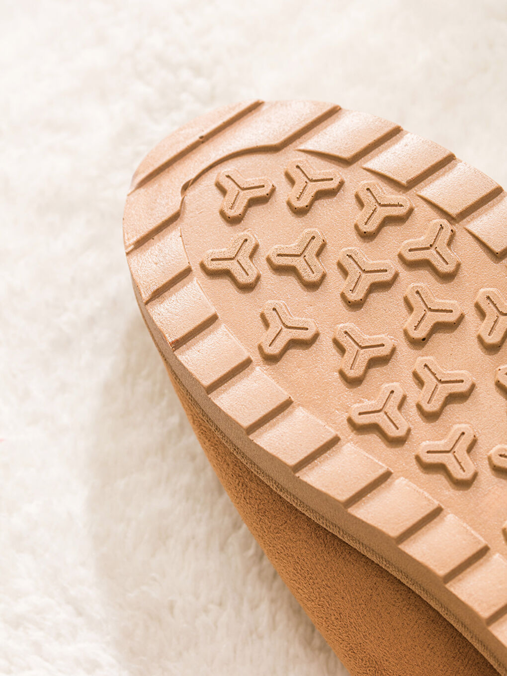 Bej İçi Tüylü Erkek Ev  Terliği-4