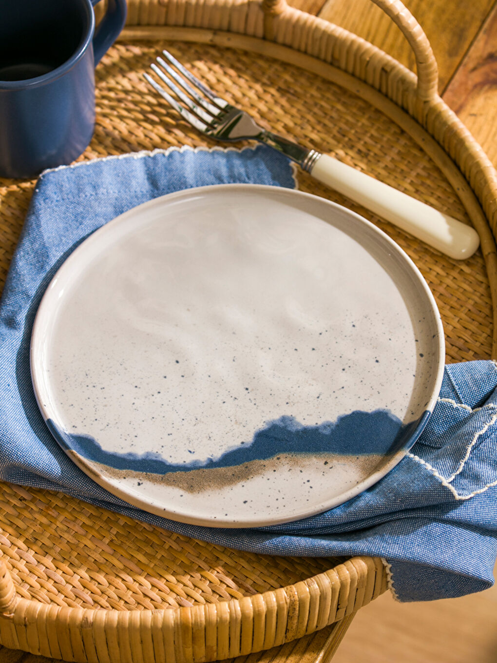 Принтті керамикалық тортқа арналған тәрелке 20 см-1