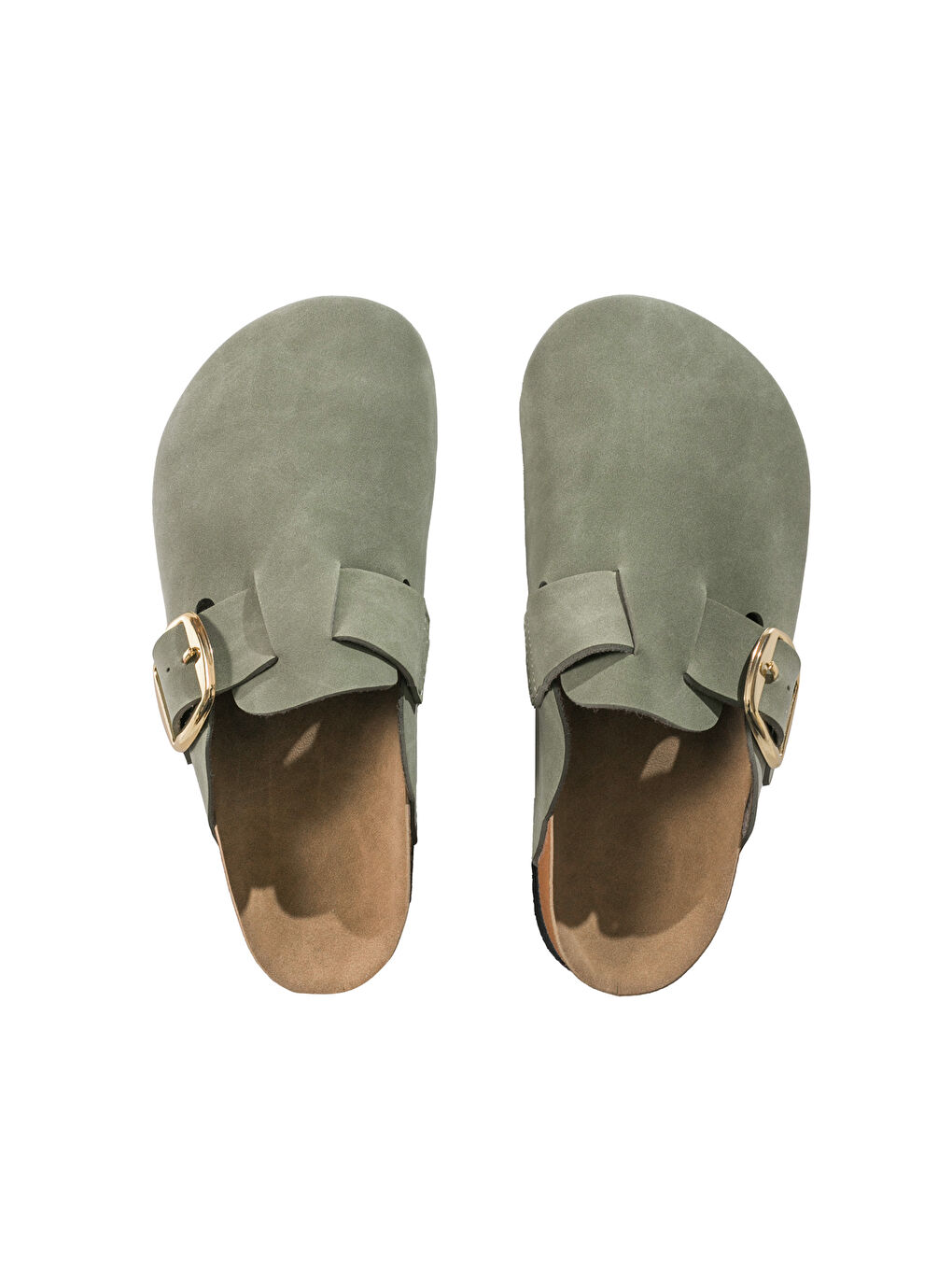 Haki Süet Görünümlü Kadın Ev Terliği-2