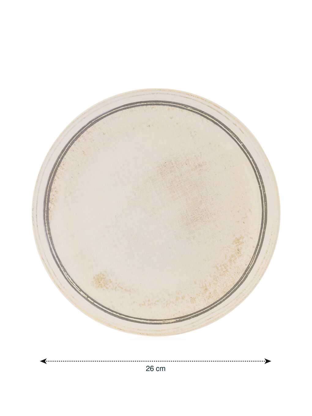 Өрнекті фарфор сервировка тәрелкесі 26 см-3