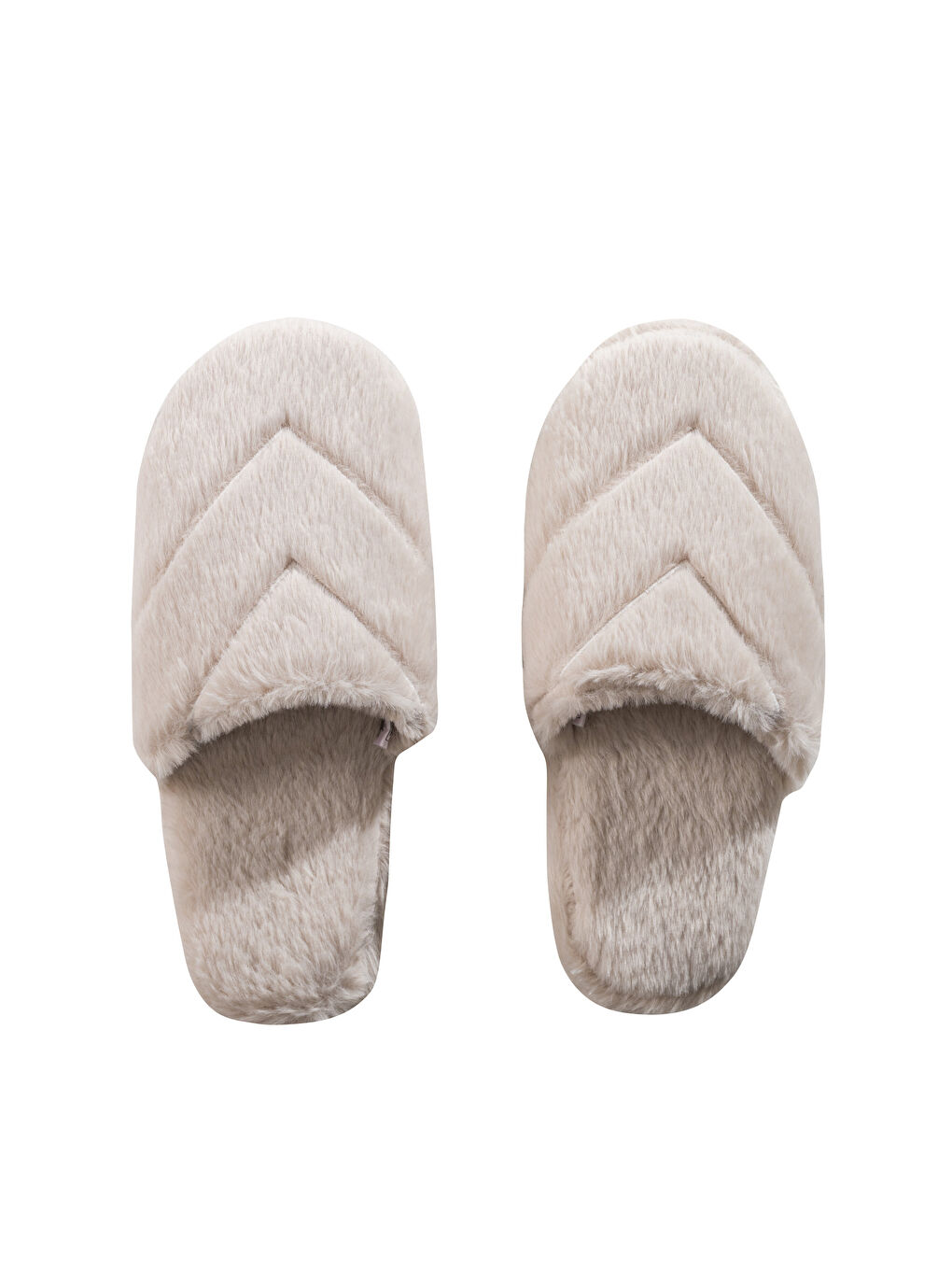 Kahverengi Nakışlı Pelüş Kız Çocuk Ev Terliği-4