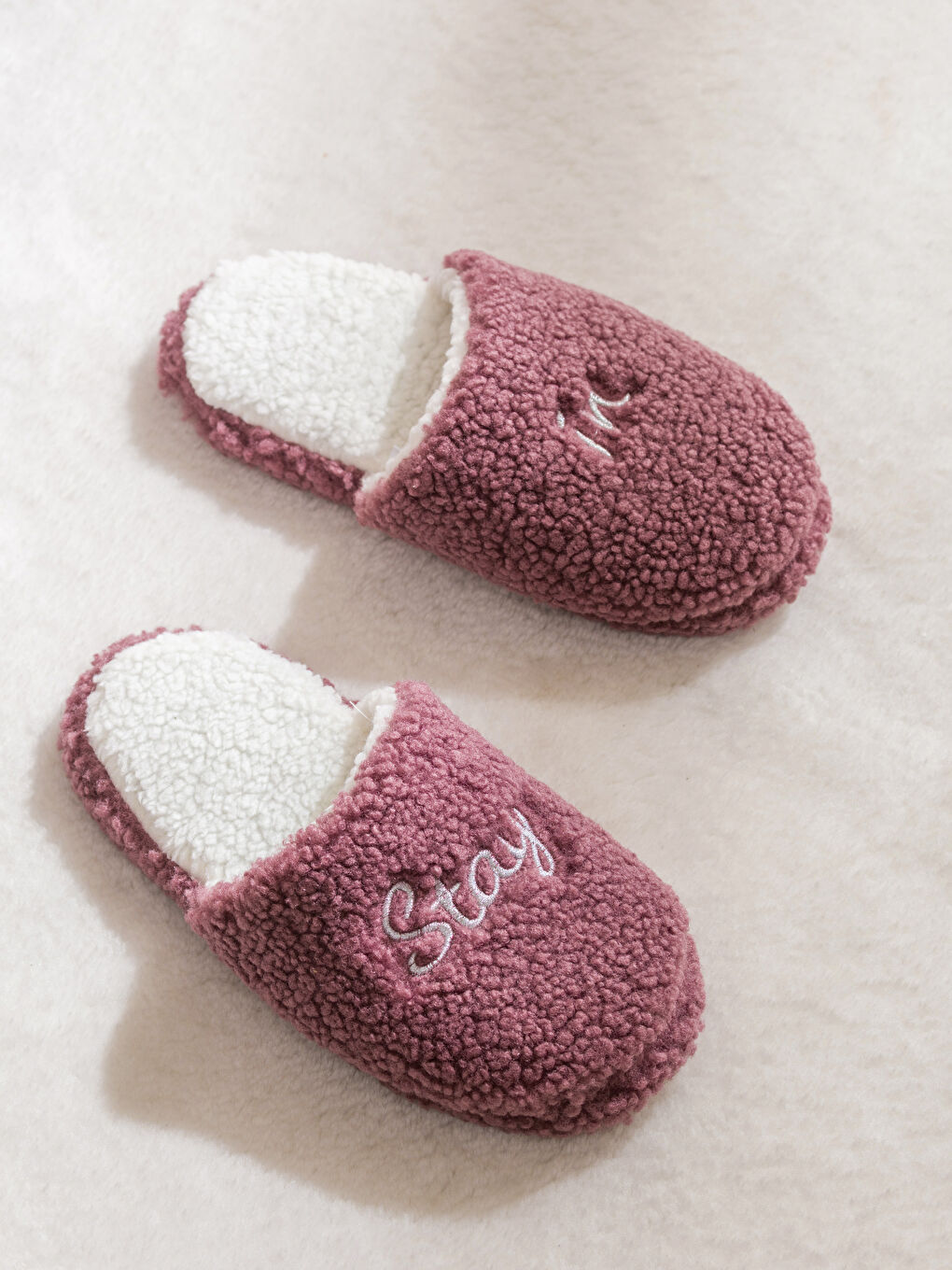 أحذية شبشب وردي امرأة-1