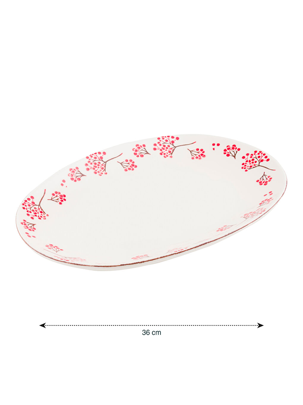 Karışık Baskılı Seramik Salata Tabağı 36 cm-3