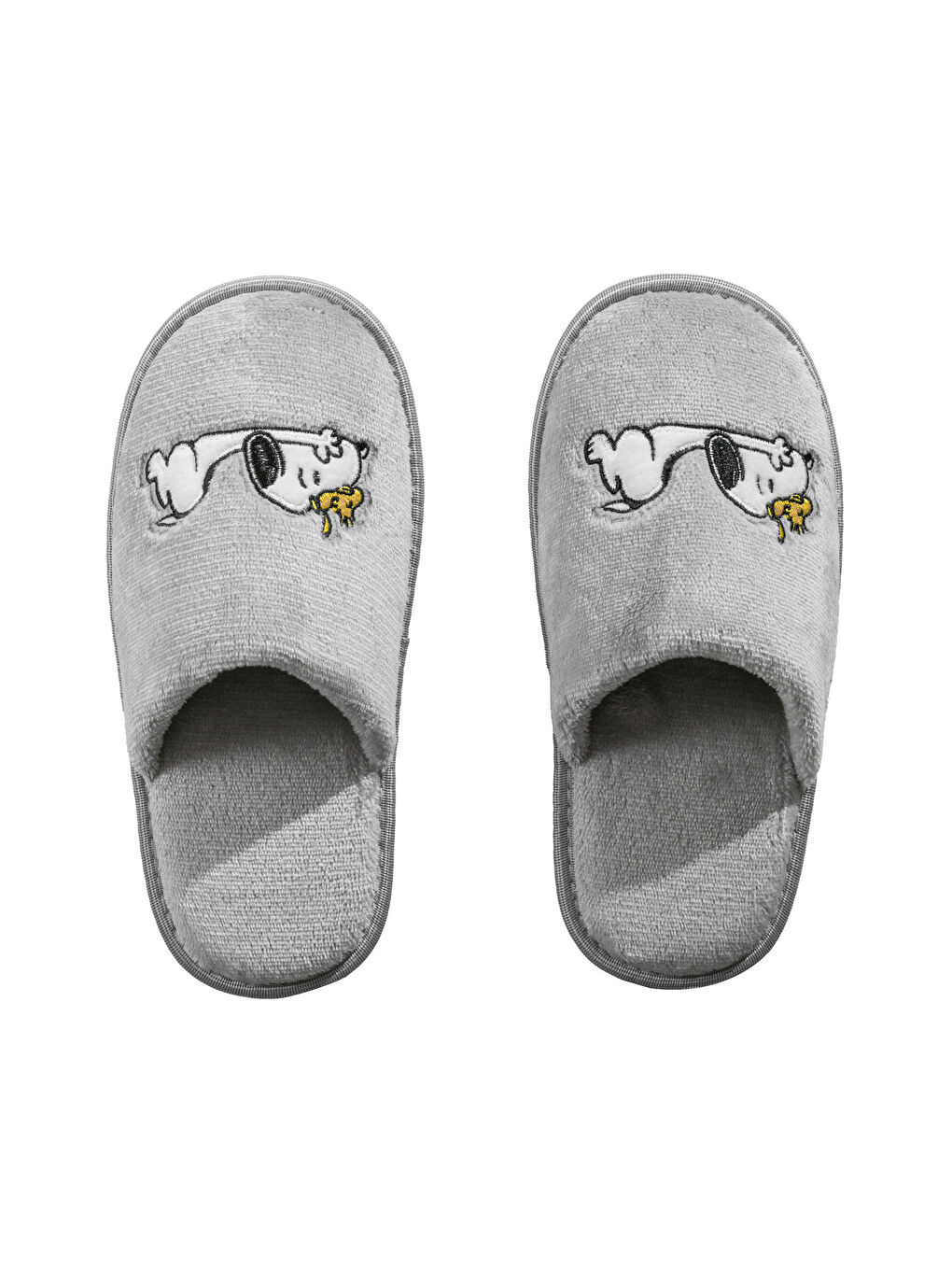 Women's Slippers with Snoopy Embroidery-5