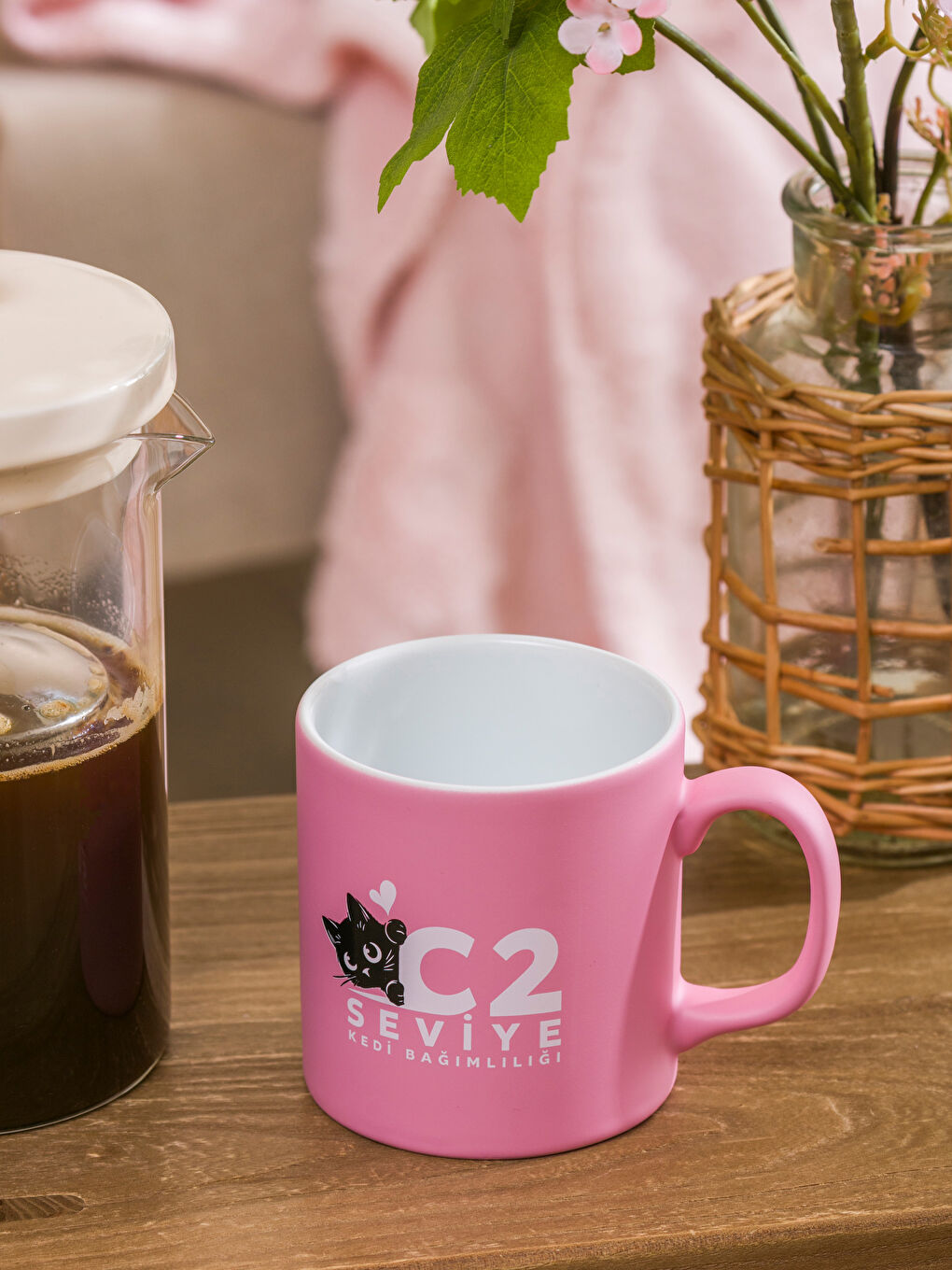 Karışık Kedi Baskılı Seramik Kupa 320 ml